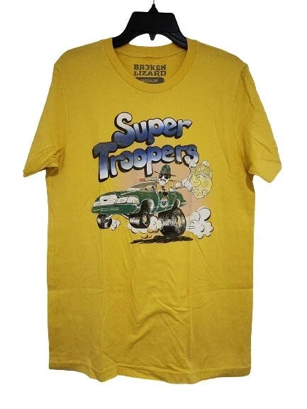 New Super Trooper Officer Farva Caricature Mens Medium Funny Cult Film T-shirt Unisex T-shirt, Sweatshirt, Hoodie, Long Sleeve Tee - T-Shirt, Sweatshirt, Hoodie