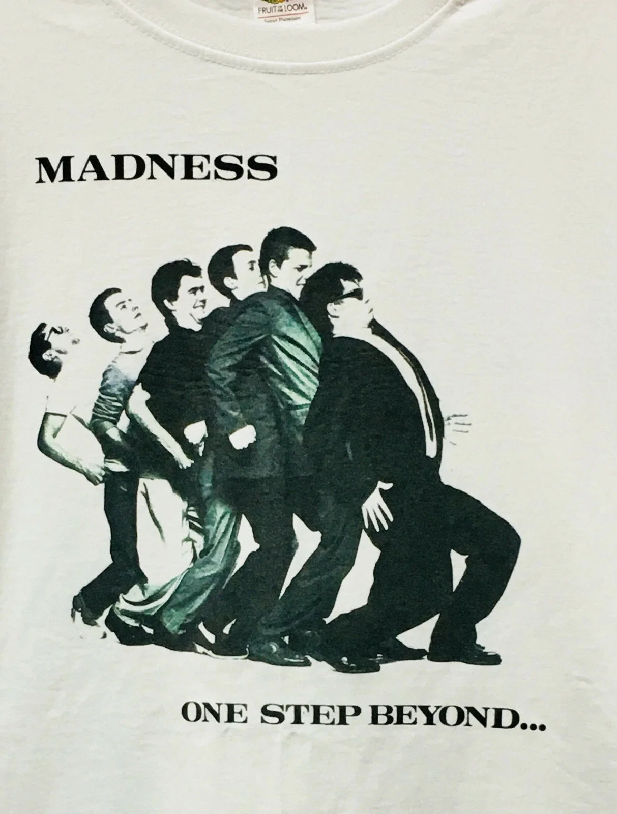 Madness 'One Step Beyond' White T SHIRT - suggs, ska, - *SALE 9.99! Unisex T-shirt, Sweatshirt, Hoodie, Long Sleeve Tee - T-Shirt, Sweatshirt, Hoodie