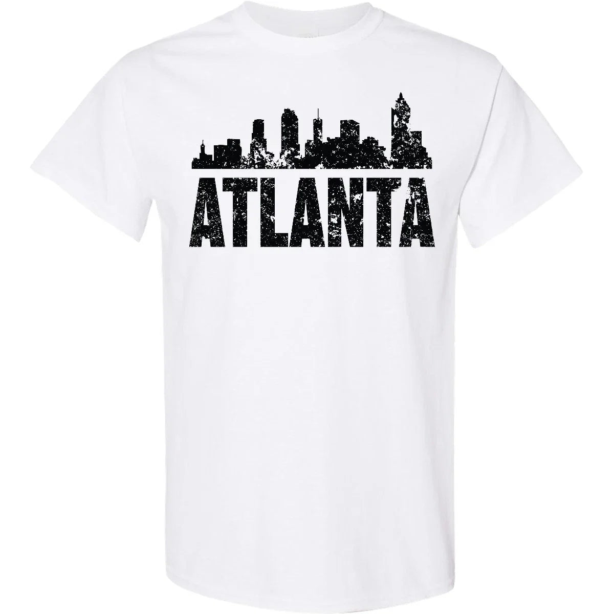 Inktastic Atlanta Skyline Grunge T-Shirt Skylines Silhouette Georgia Born Mens Unisex T-shirt, Sweatshirt, Hoodie, Long Sleeve Tee - T-Shirt, Sweatshirt, Hoodie