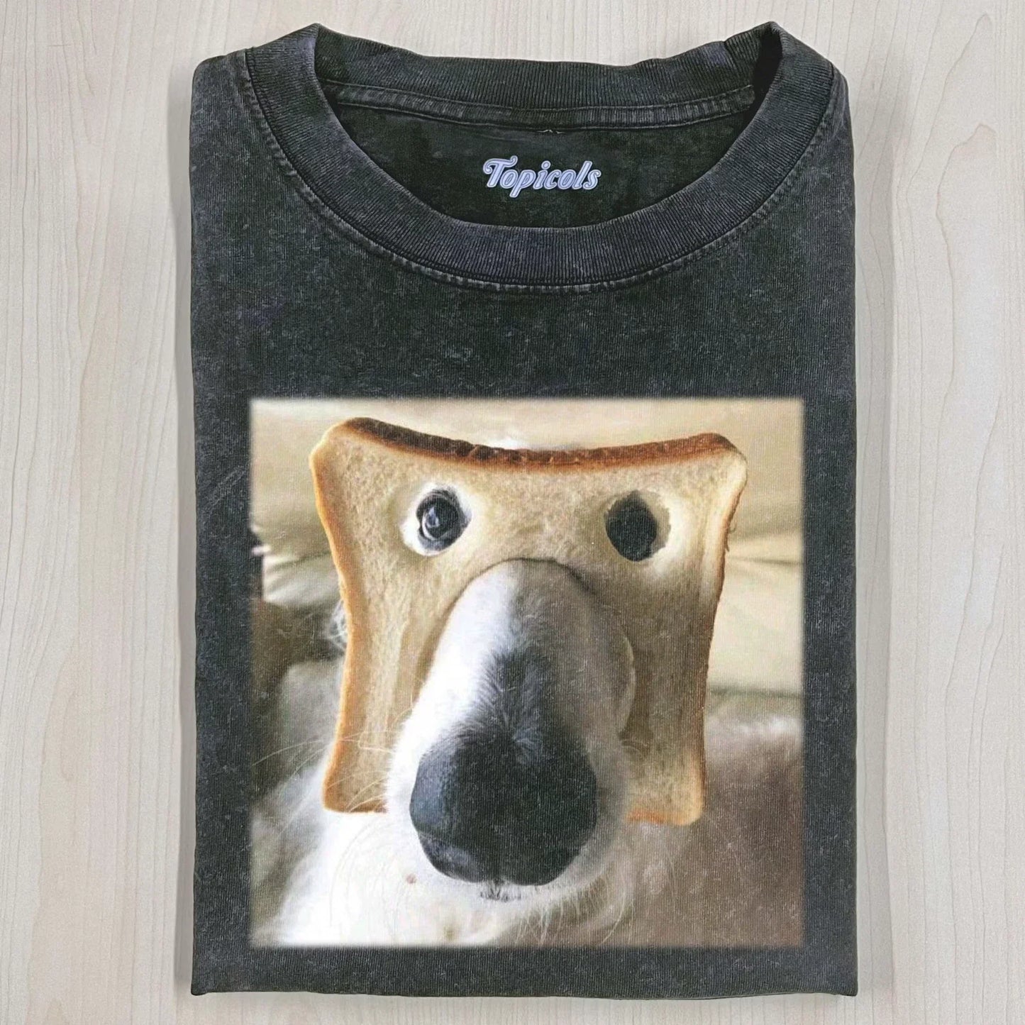 Funny Dog Toast Face T-Shirt Cute Bread Meme Puppy Vintage Tee Unisex T-shirt, Sweatshirt, Hoodie, Long Sleeve Tee - T-Shirt, Sweatshirt, Hoodie