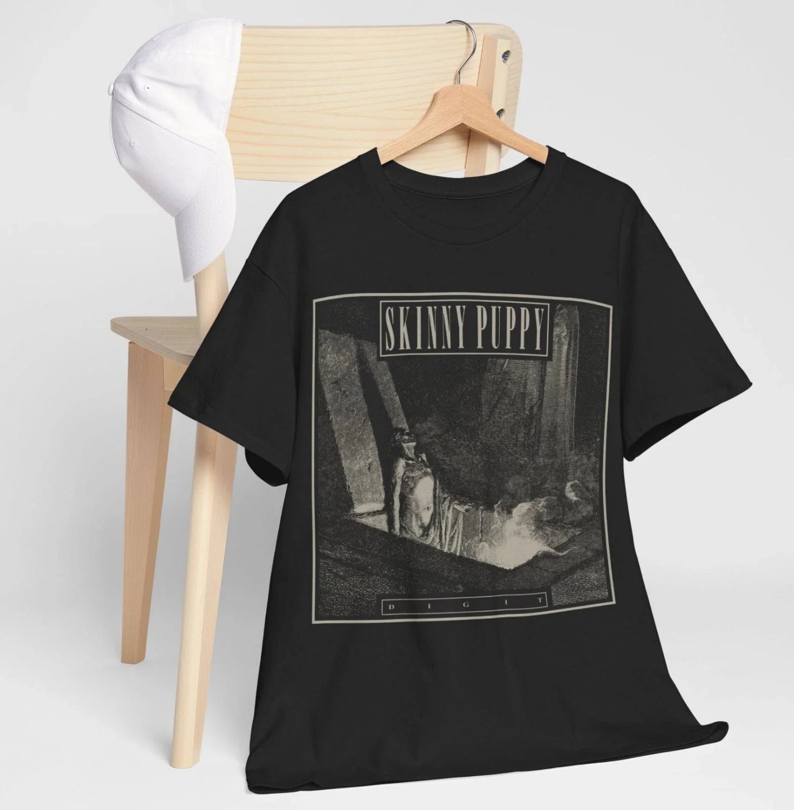 Skinny Puppy Dig It Retro Black T-Shirt Unisex T-shirt, Sweatshirt, Hoodie, Long Sleeve Tee - T-Shirt, Sweatshirt, Hoodie