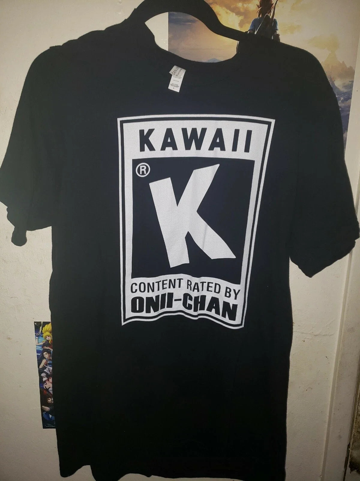 Kawaii rated by onii-chan T-Shirt men | ANIME | Free Shipping | Size (Large) Unisex T-shirt, Sweatshirt, Hoodie, Long Sleeve Tee - T-Shirt, Sweatshirt, Hoodie