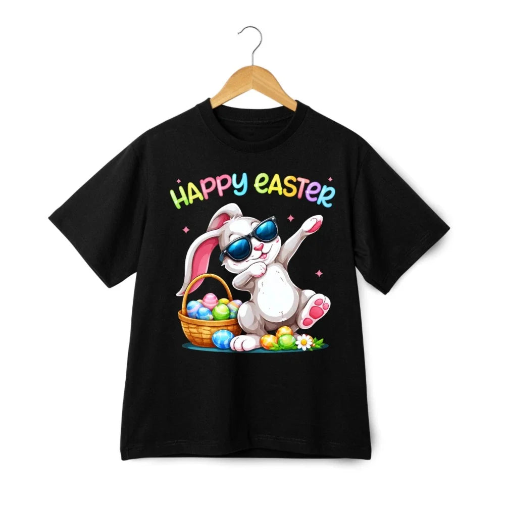 Cool Sunglasses Bunny Easter Tee Fun Casual Cotton T-Shirt for Men Women Unisex T-shirt, Sweatshirt, Hoodie, Long Sleeve Tee - T-Shirt, Sweatshirt, Hoodie