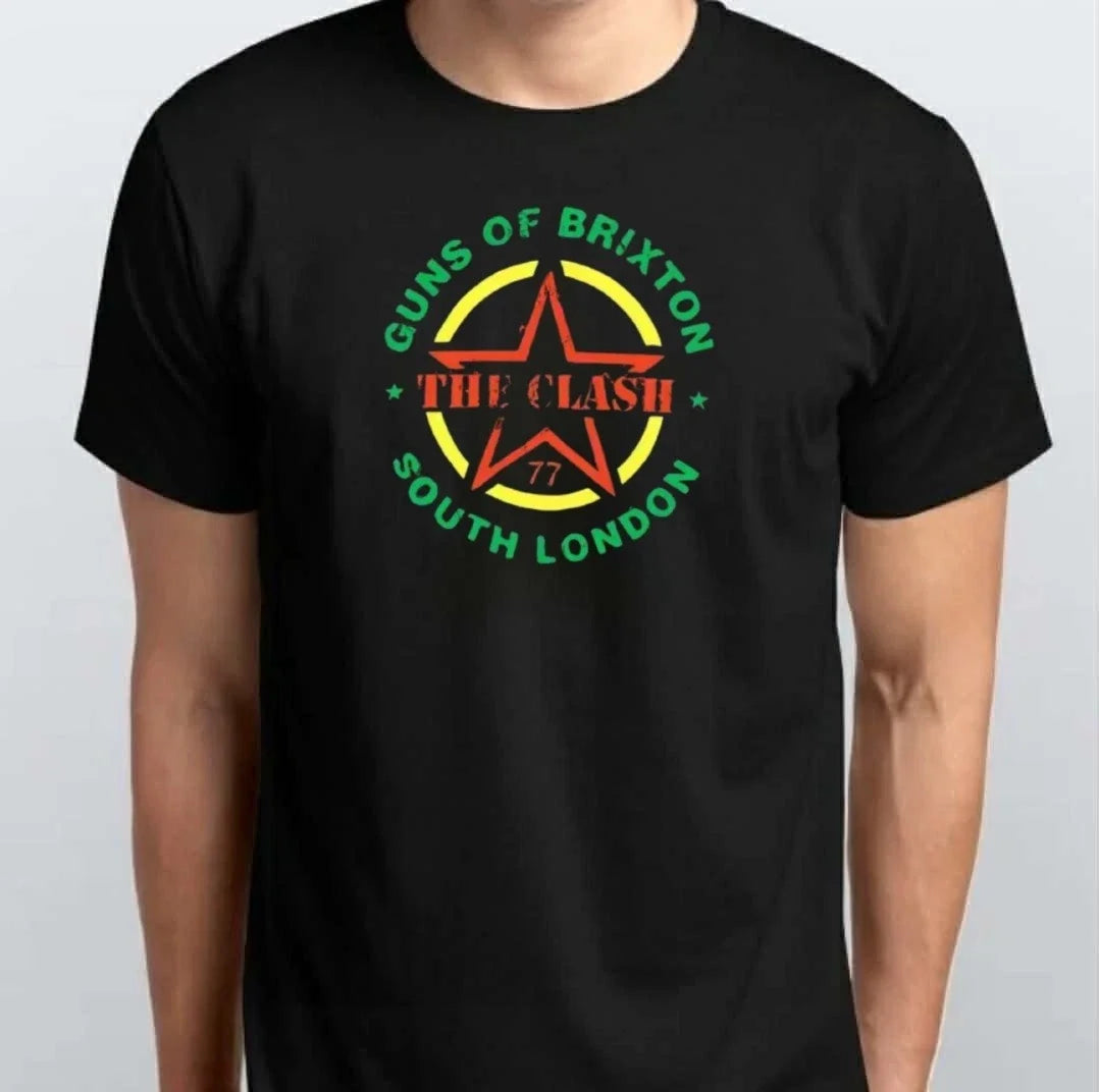 THE CLASH Guns Of Brixton South London Unisex T-SHIRT S M L XL XXL 3 4 XL Black Unisex T-shirt, Sweatshirt, Hoodie, Long Sleeve Tee - T-Shirt, Sweatshirt, Hoodie