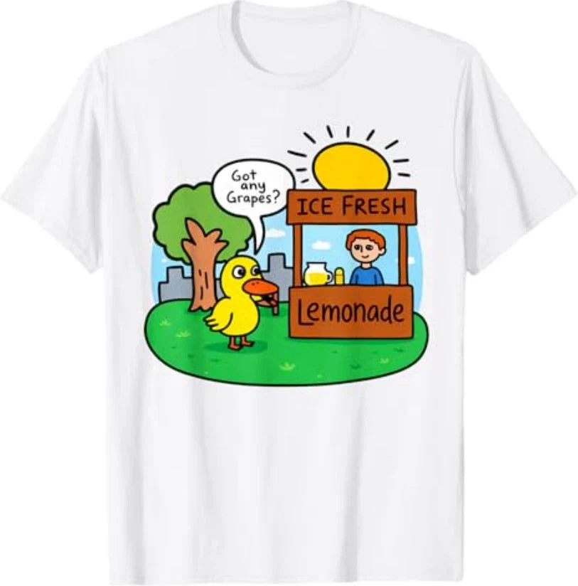 Ice Fresh Lemonade Got Any Grapes Duck Funny Gifts Meme T-Shirt Unisex T-shirt, Sweatshirt, Hoodie, Long Sleeve Tee - T-Shirt, Sweatshirt, Hoodie