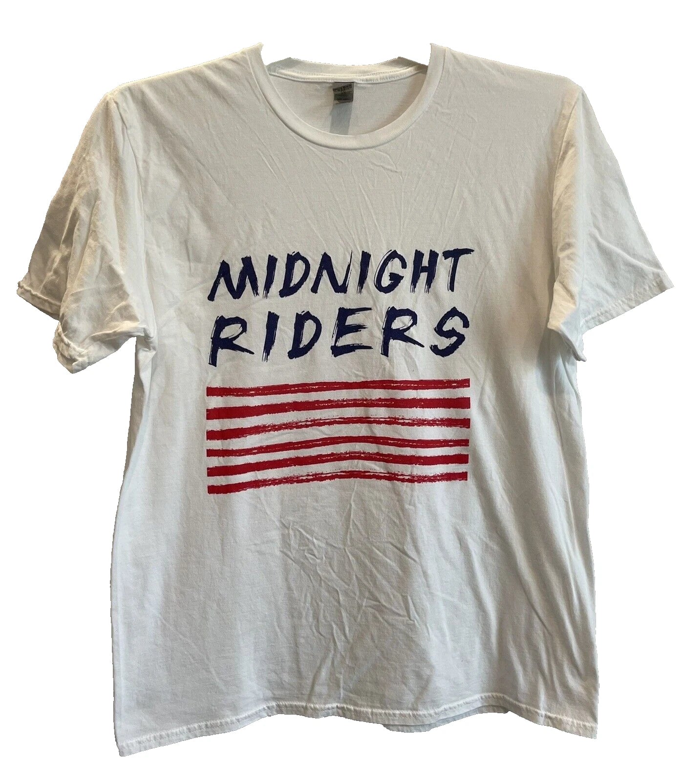 Midnight Riders Soccer Crayon Flag T-Shirt Large White NEWGildan Soft Style Unisex T-shirt, Sweatshirt, Hoodie, Long Sleeve Tee - T-Shirt, Sweatshirt, Hoodie