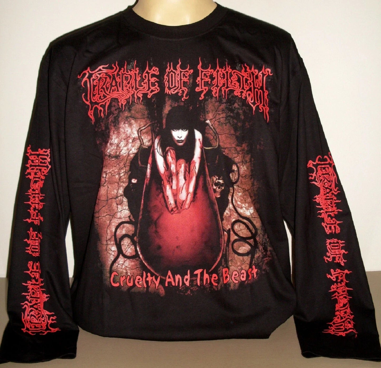 Cradle Of Filth Cruelty And The Beast Long Sleeve T-Shirt Size S XL 2XL 3XL New! Unisex T-shirt, Sweatshirt, Hoodie, Long Sleeve Tee - T-Shirt, Sweatshirt, Hoodie