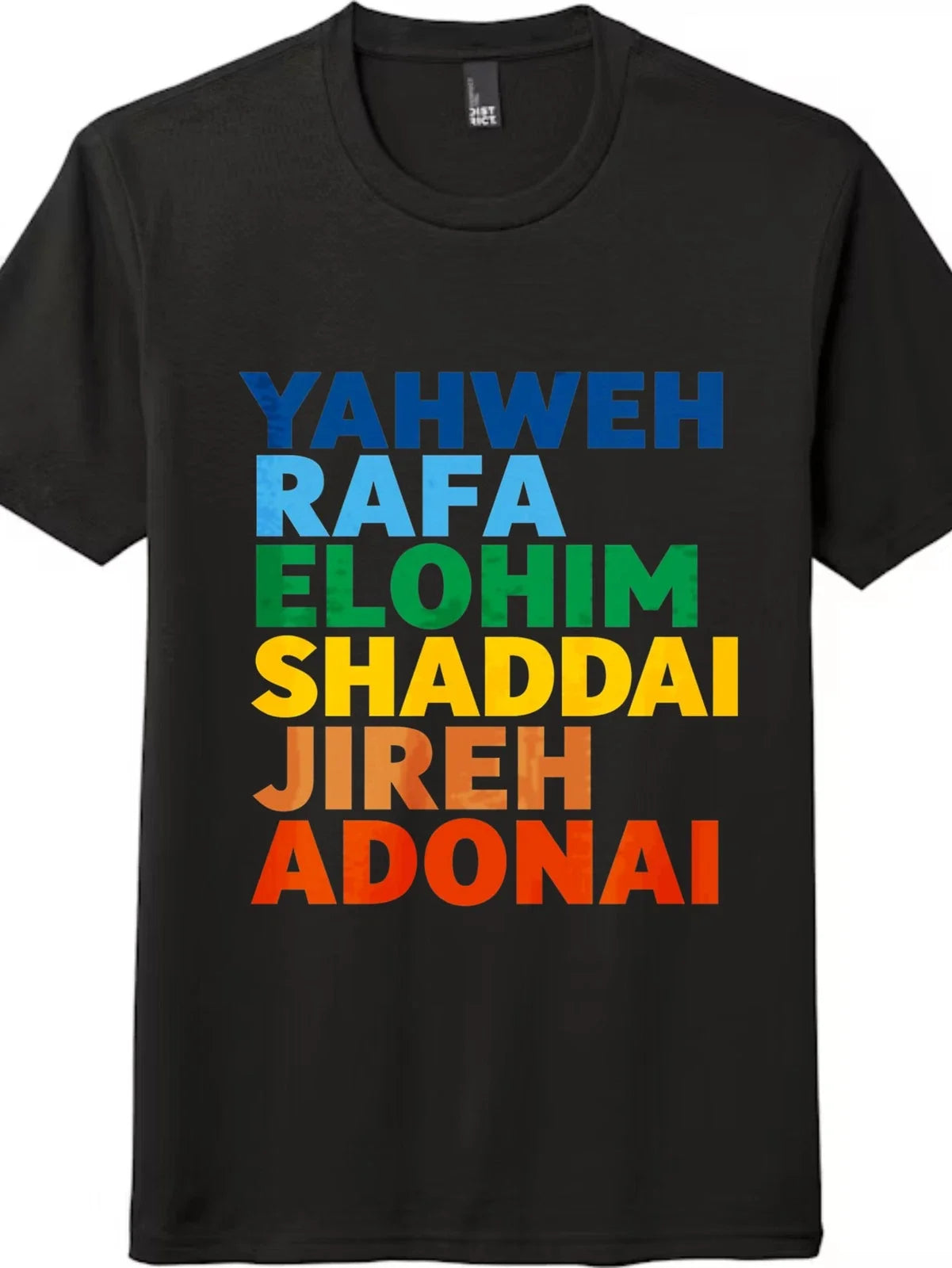 Yahweh Rafa Elohim Christian Names Graphic T-Shirt, Religious Faith Casual Tee Unisex T-shirt, Sweatshirt, Hoodie, Long Sleeve Tee - T-Shirt, Sweatshirt, Hoodie