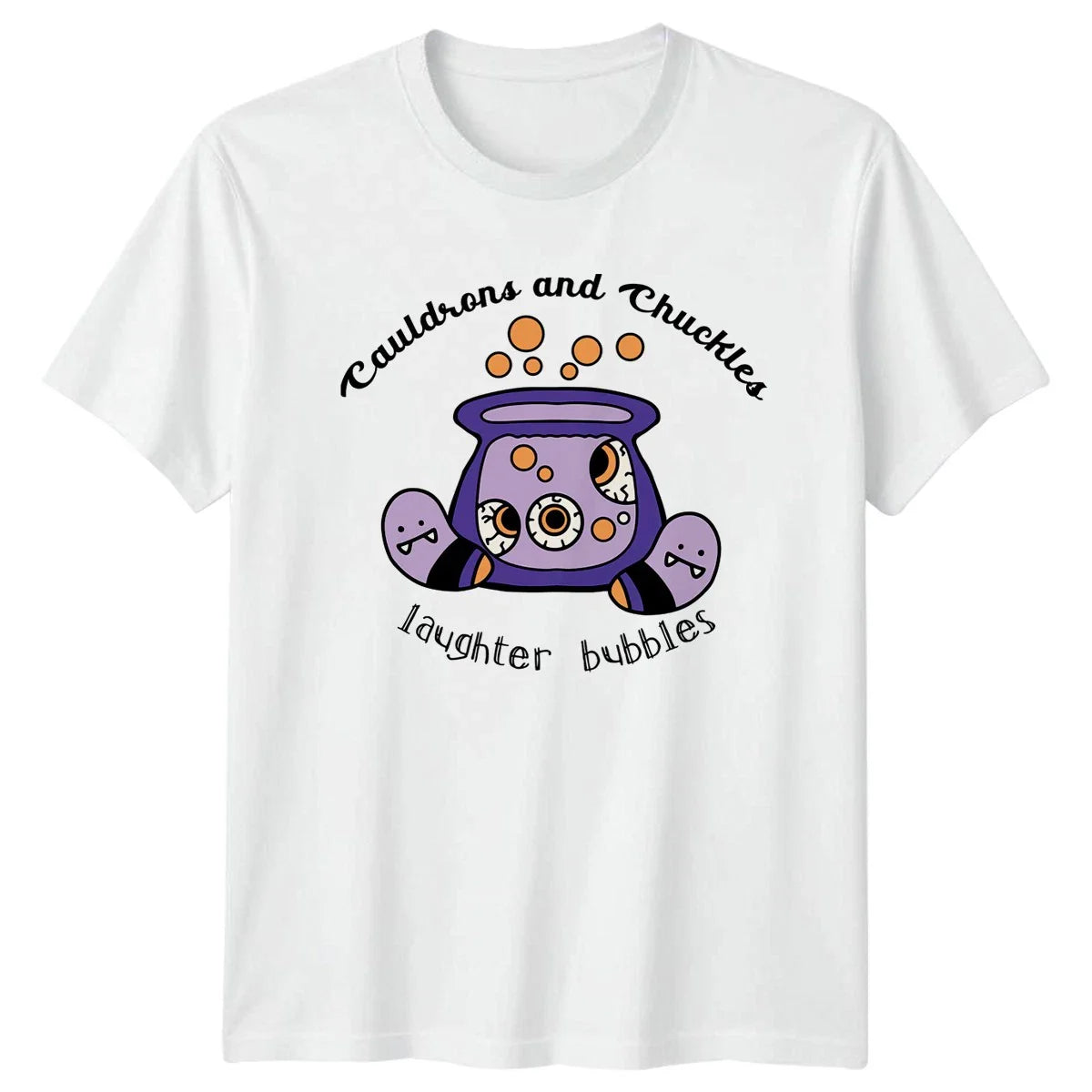 Cauldrons And Chuckles Laughter Bubbles T-Shirt Halloween Gift For Him And Her Unisex T-shirt, Sweatshirt, Hoodie, Long Sleeve Tee - T-Shirt, Sweatshirt, Hoodie