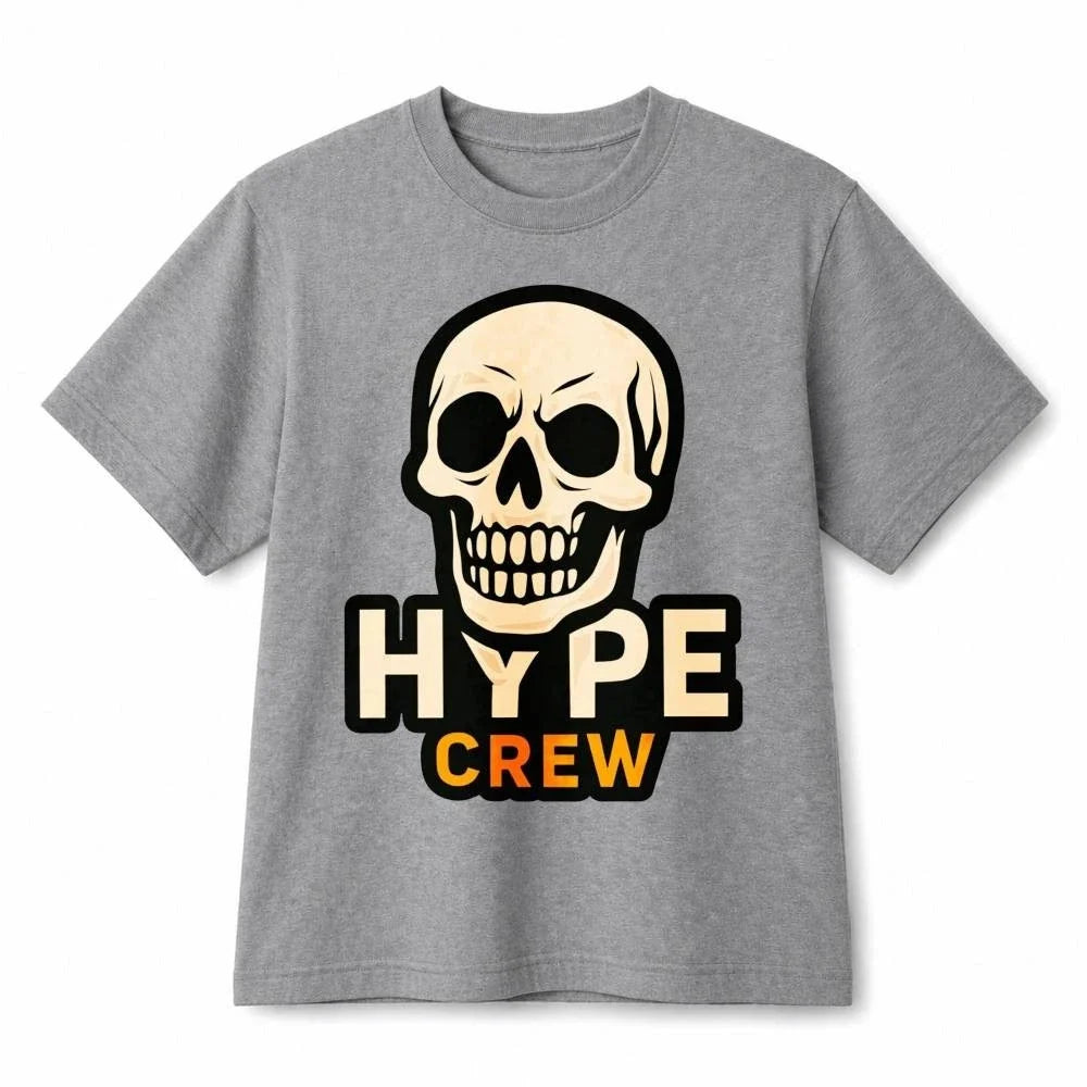 Hype Crew Cartoon Skull Streetwear Retro Graphic Cotton TShirt Unisex Unisex T-shirt, Sweatshirt, Hoodie, Long Sleeve Tee - T-Shirt, Sweatshirt, Hoodie