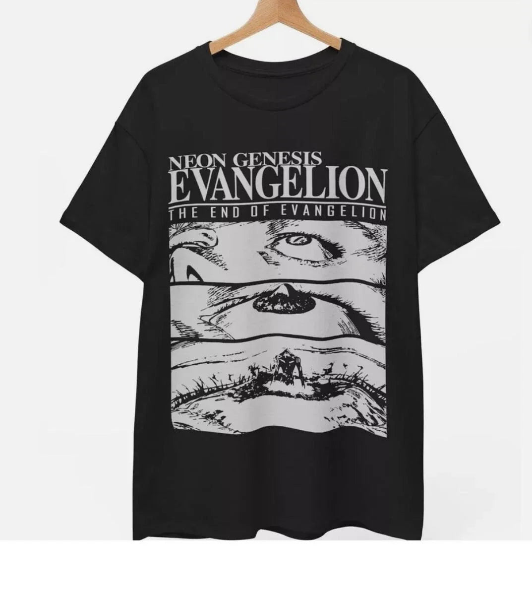 End of Evangelion shirt, Neon Genesis Evangelion Shirt, Dark Anime, Unisex S-5XL Unisex T-shirt, Sweatshirt, Hoodie, Long Sleeve Tee - T-Shirt, Sweatshirt, Hoodie