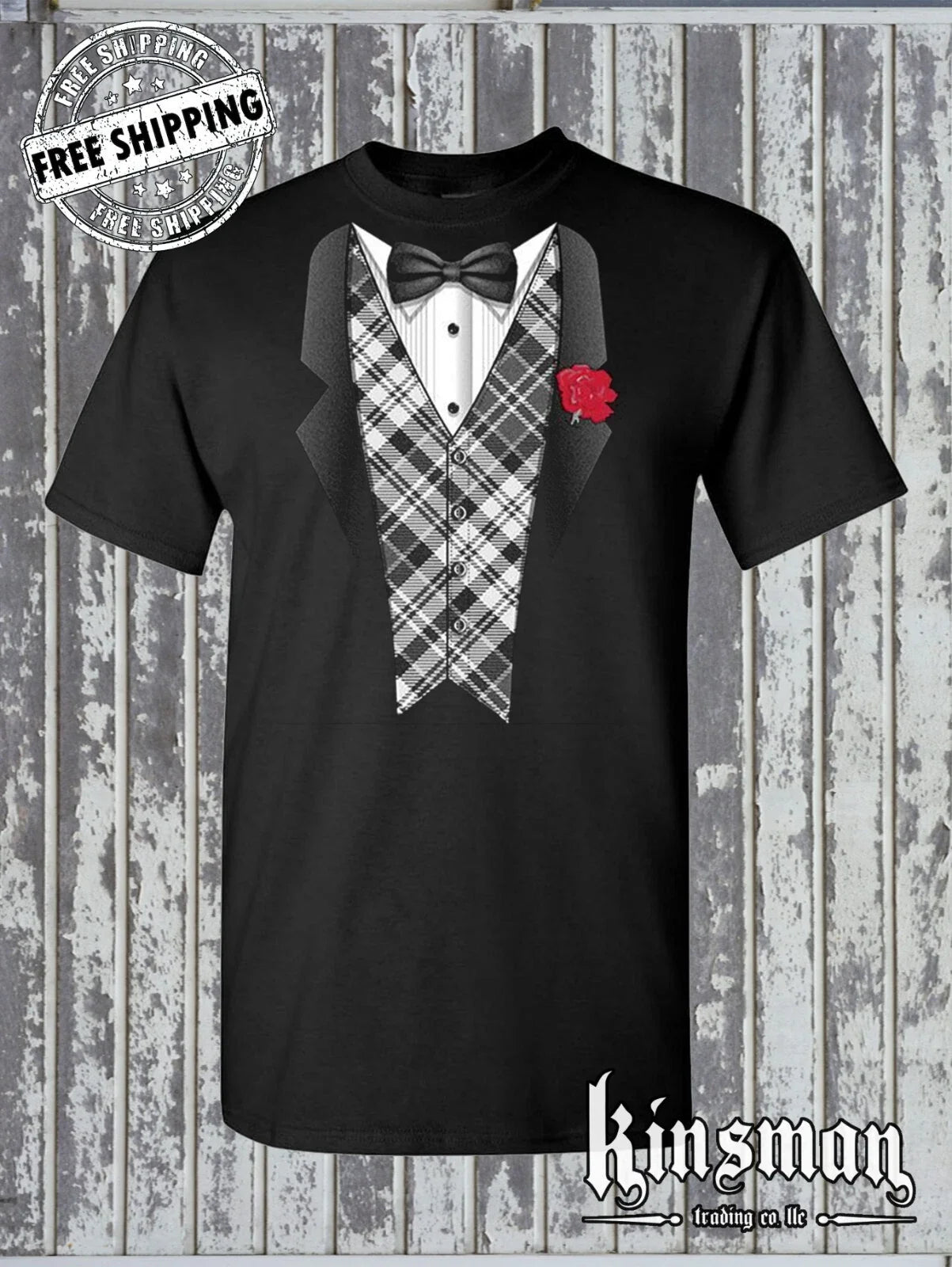 Plaid Tuxedo Novelty T-Shirt - Funny Tux Wedding Graduation Bachelor Party Gift Unisex T-shirt, Sweatshirt, Hoodie, Long Sleeve Tee - T-Shirt, Sweatshirt, Hoodie