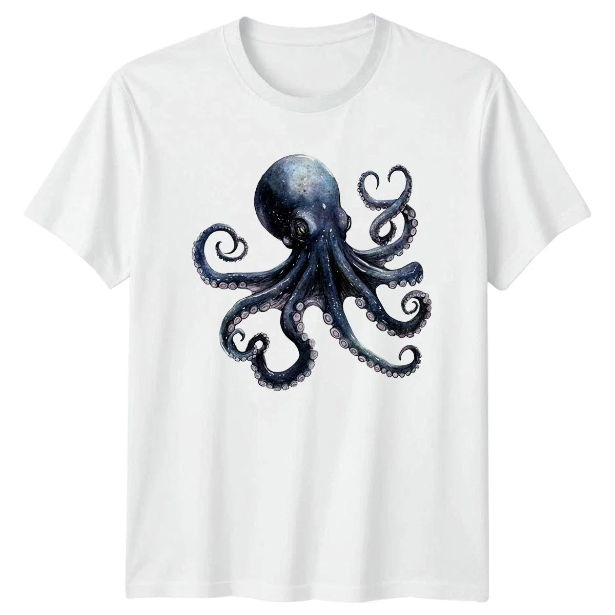 Dark Octopus Illustration T-Shirt Gothic Marine Wildlife Gift For Him And Her Unisex T-shirt, Sweatshirt, Hoodie, Long Sleeve Tee - T-Shirt, Sweatshirt, Hoodie