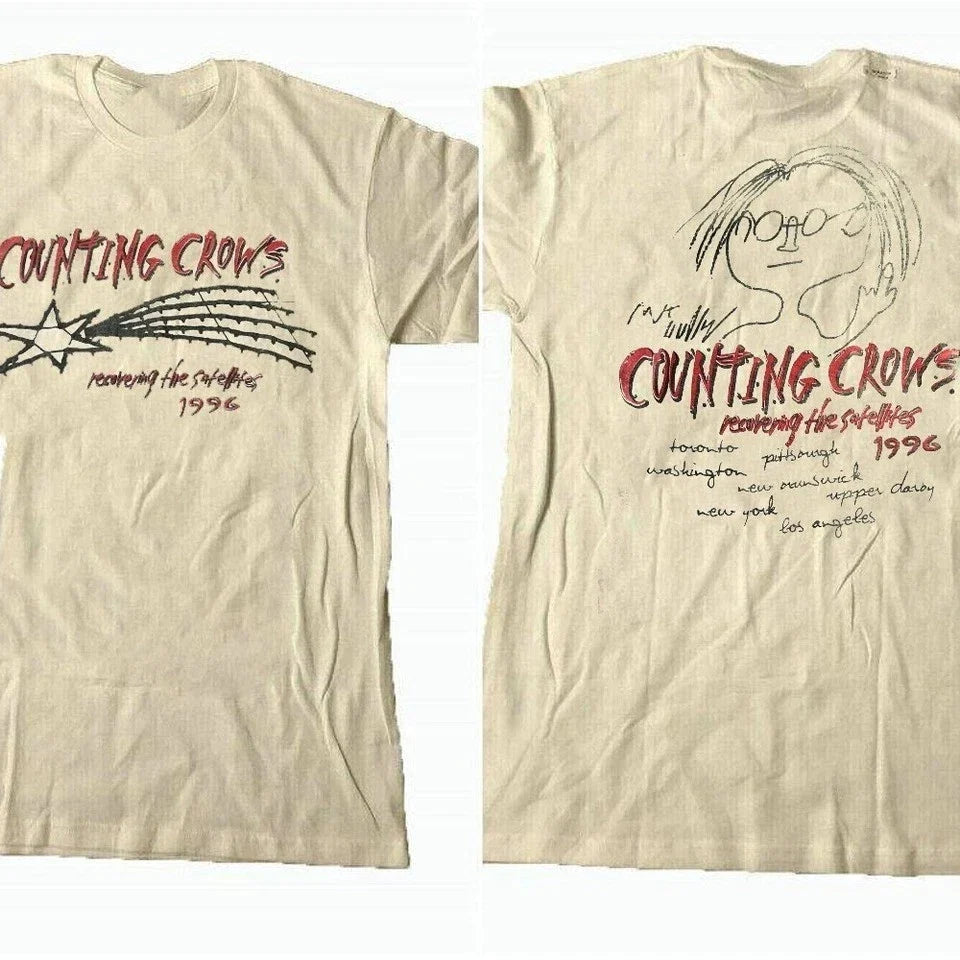 Vtg Counting Crows 1996 2 side Sand Short sleeve Remake T shirt PP2503 Unisex T-shirt, Sweatshirt, Hoodie, Long Sleeve Tee - T-Shirt, Sweatshirt, Hoodie