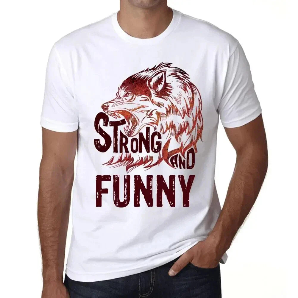 Men's Graphic T-Shirt Strong Wolf And Funny Eco-Friendly Limited Edition Unisex T-shirt, Sweatshirt, Hoodie, Long Sleeve Tee - T-Shirt, Sweatshirt, Hoodie