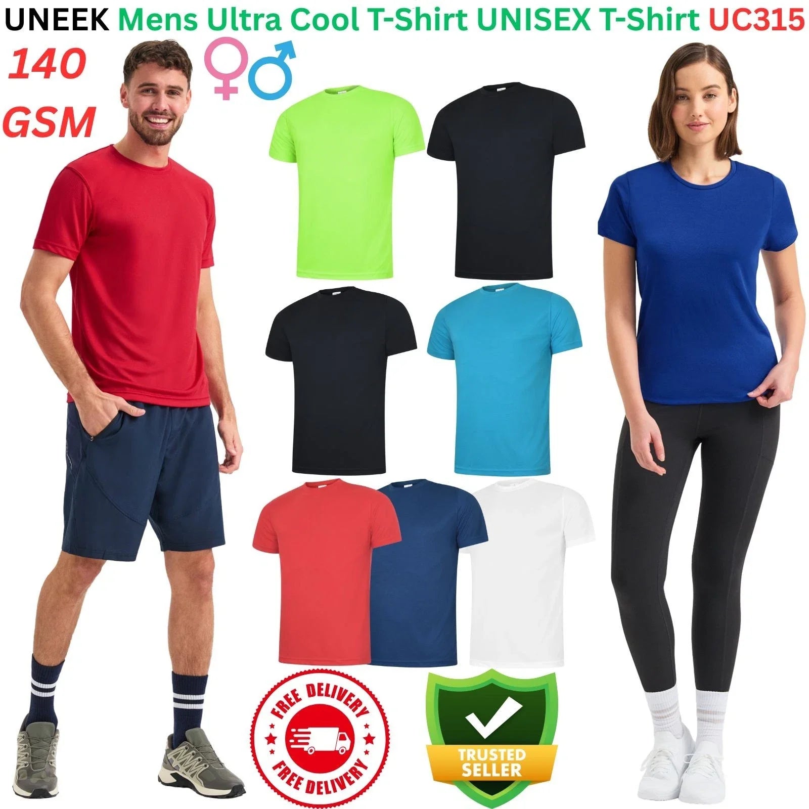 UNEEK UC315 Ultra Cool T-Shirt | Mens Breathable Sports Gym Running Wicking Tee Unisex T-shirt, Sweatshirt, Hoodie, Long Sleeve Tee - T-Shirt, Sweatshirt, Hoodie