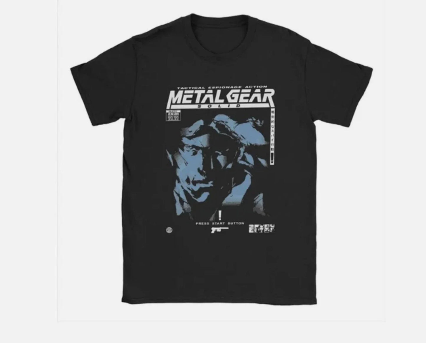Men T-Shirts Metal Gear Solid MGS1 Snake Funny Pure Cotton Tee Short Sleeve Game Unisex T-shirt, Sweatshirt, Hoodie, Long Sleeve Tee - T-Shirt, Sweatshirt, Hoodie