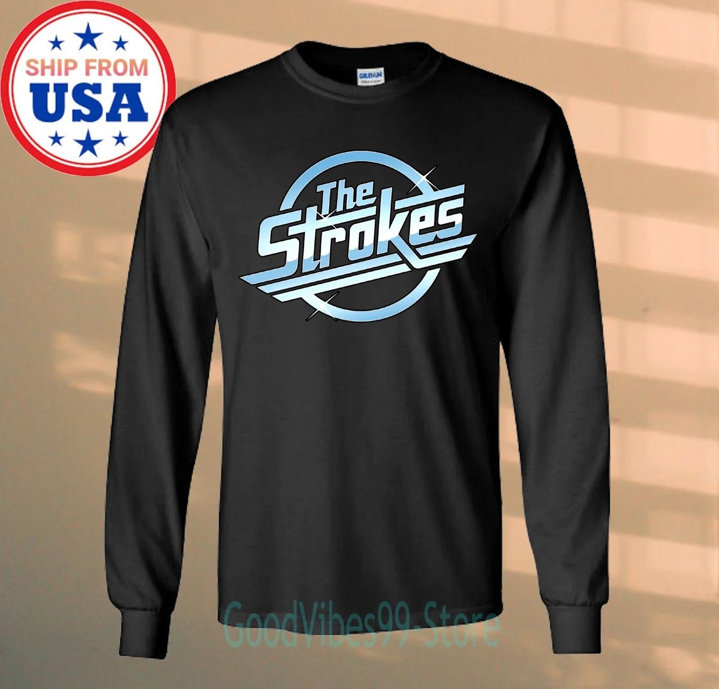 The Strokes Long Sleeve Black Size S-2XL Unisex T-shirt, Sweatshirt, Hoodie, Long Sleeve Tee - T-Shirt, Sweatshirt, Hoodie