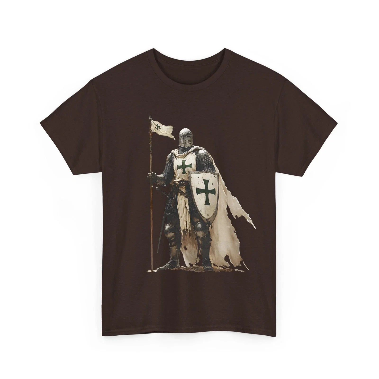 St. Lazarus Order Medieval Knight Catholic Christian Faith Heavy Cotton T-Shirt Unisex T-shirt, Sweatshirt, Hoodie, Long Sleeve Tee - T-Shirt, Sweatshirt, Hoodie