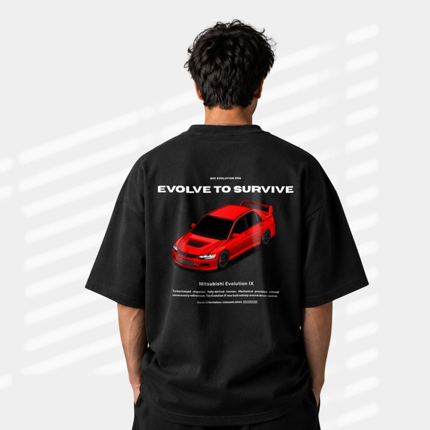 2005-2007 Mitsubishi Evolution IX Shirt - Oversized Heavyweight Motorsport Gift Unisex T-shirt, Sweatshirt, Hoodie, Long Sleeve Tee - T-Shirt, Sweatshirt, Hoodie