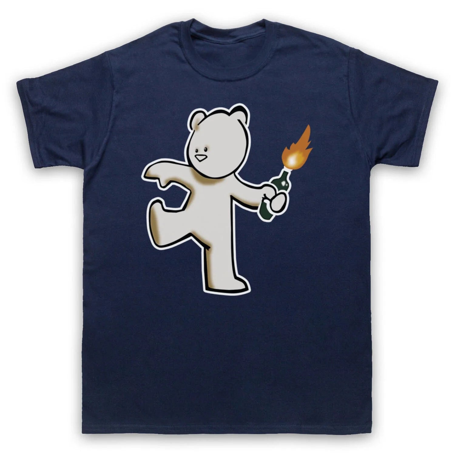 MOLOTOV TEDDY UNOFFICIAL BANKSY STREET ART GRAFFITI MENS & WOMENS T-SHIRT Unisex T-shirt, Sweatshirt, Hoodie, Long Sleeve Tee - T-Shirt, Sweatshirt, Hoodie