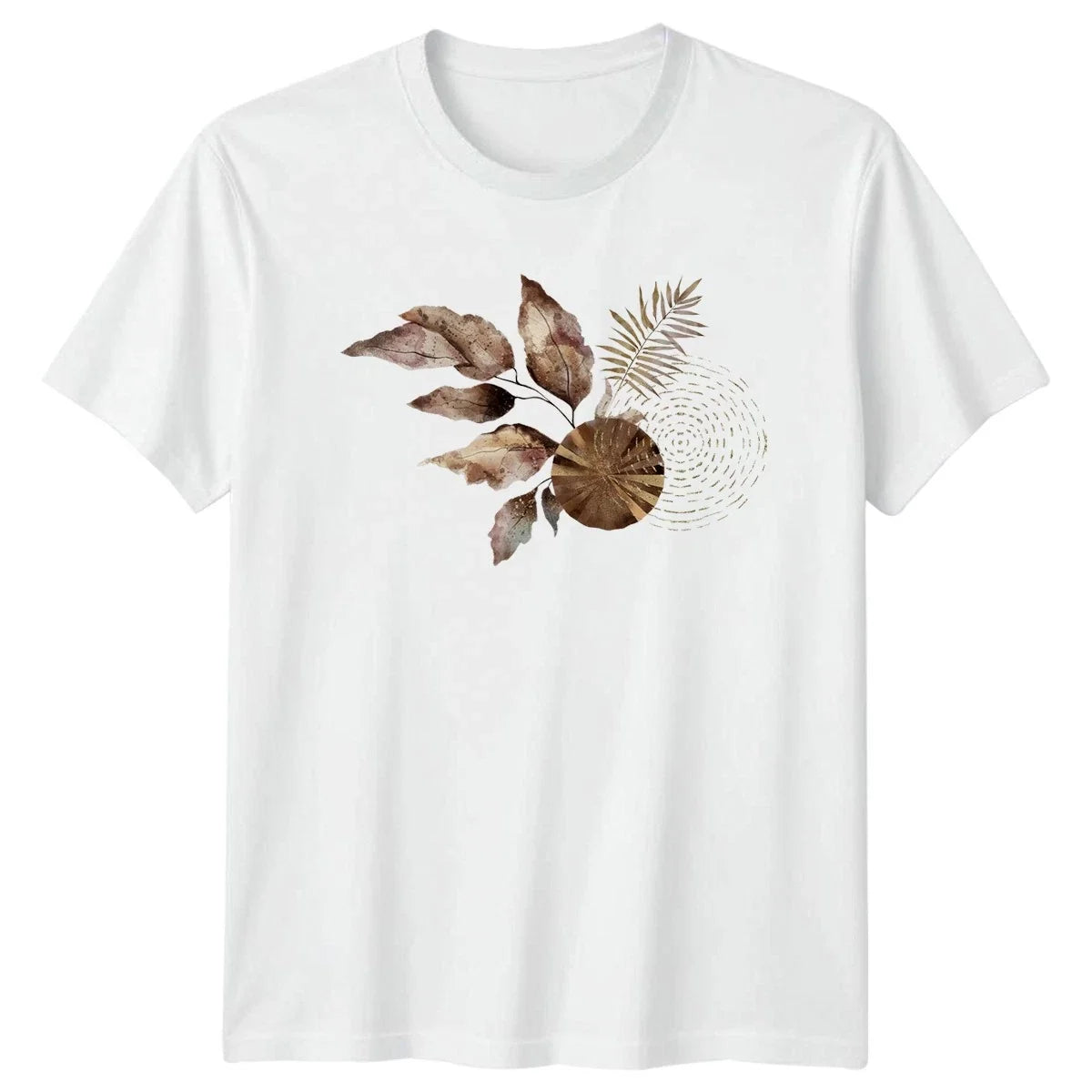Abstract Botanical Watercolor Foliage Art T-Shirt Boho Aesthetic Botanical Unisex T-shirt, Sweatshirt, Hoodie, Long Sleeve Tee - T-Shirt, Sweatshirt, Hoodie