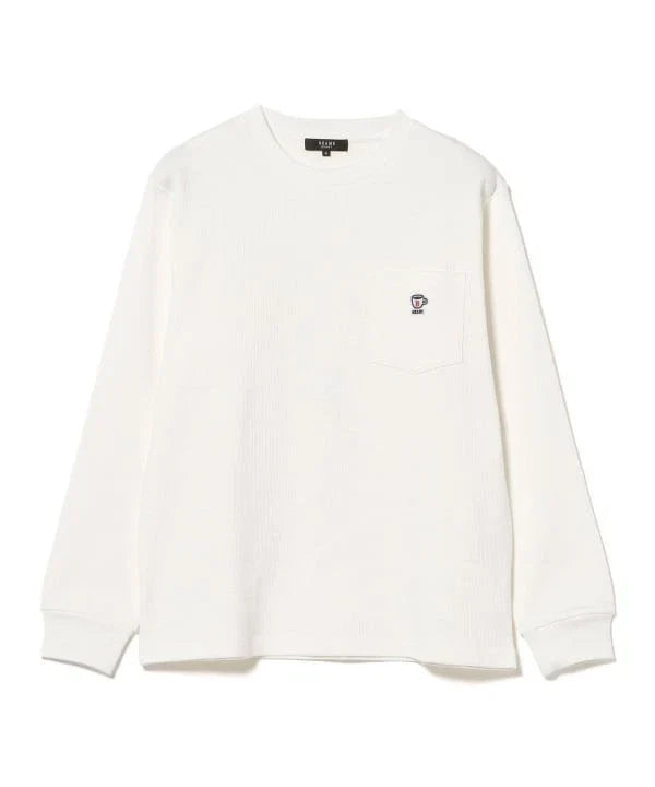 (ASK availability first) Coffee Embroidery Waffle Long Sleeve Cut Sewn Top new Unisex T-shirt, Sweatshirt, Hoodie, Long Sleeve Tee - T-Shirt, Sweatshirt, Hoodie