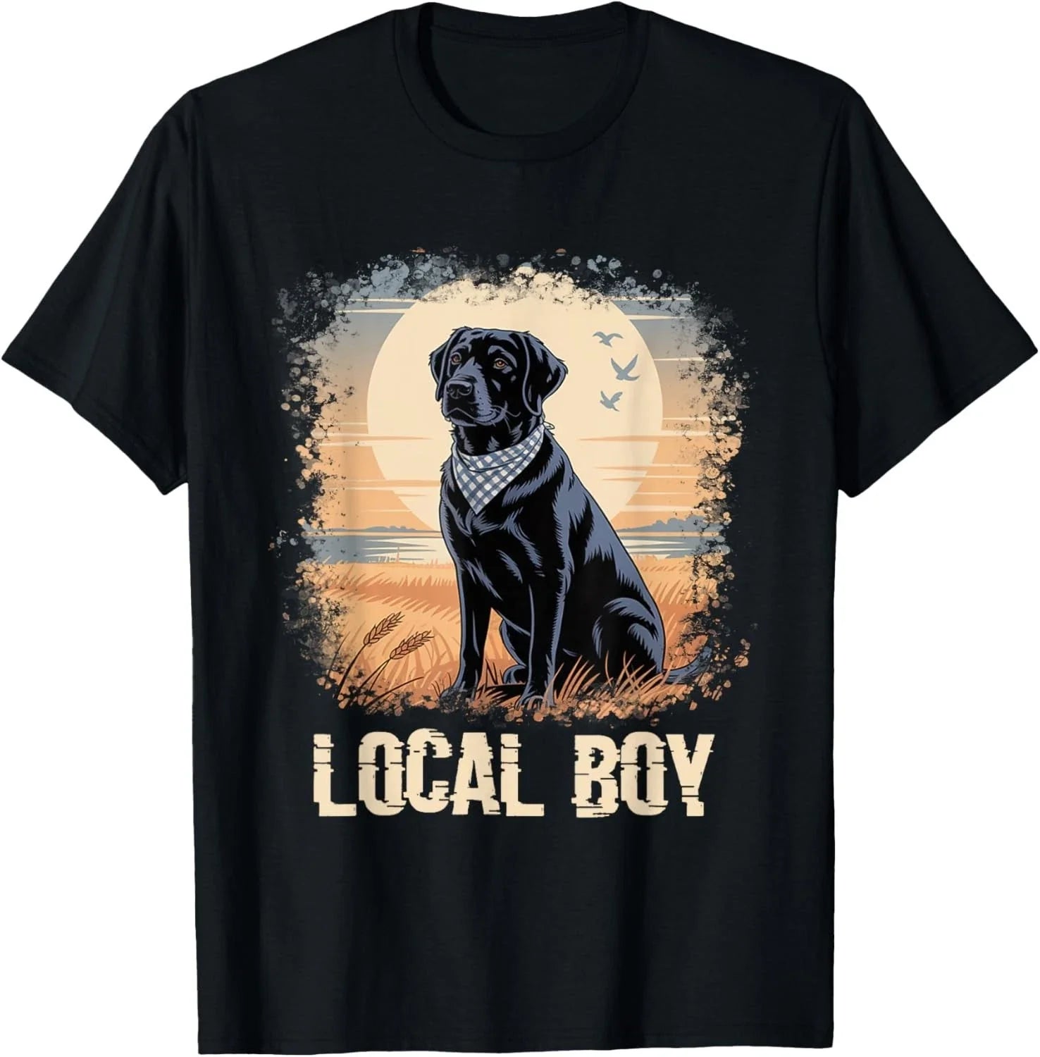 Bleached Local Boy Funny Dog Meme Black Lab Hunting Dog Gift Unisex T-Shirt Unisex T-shirt, Sweatshirt, Hoodie, Long Sleeve Tee - T-Shirt, Sweatshirt, Hoodie