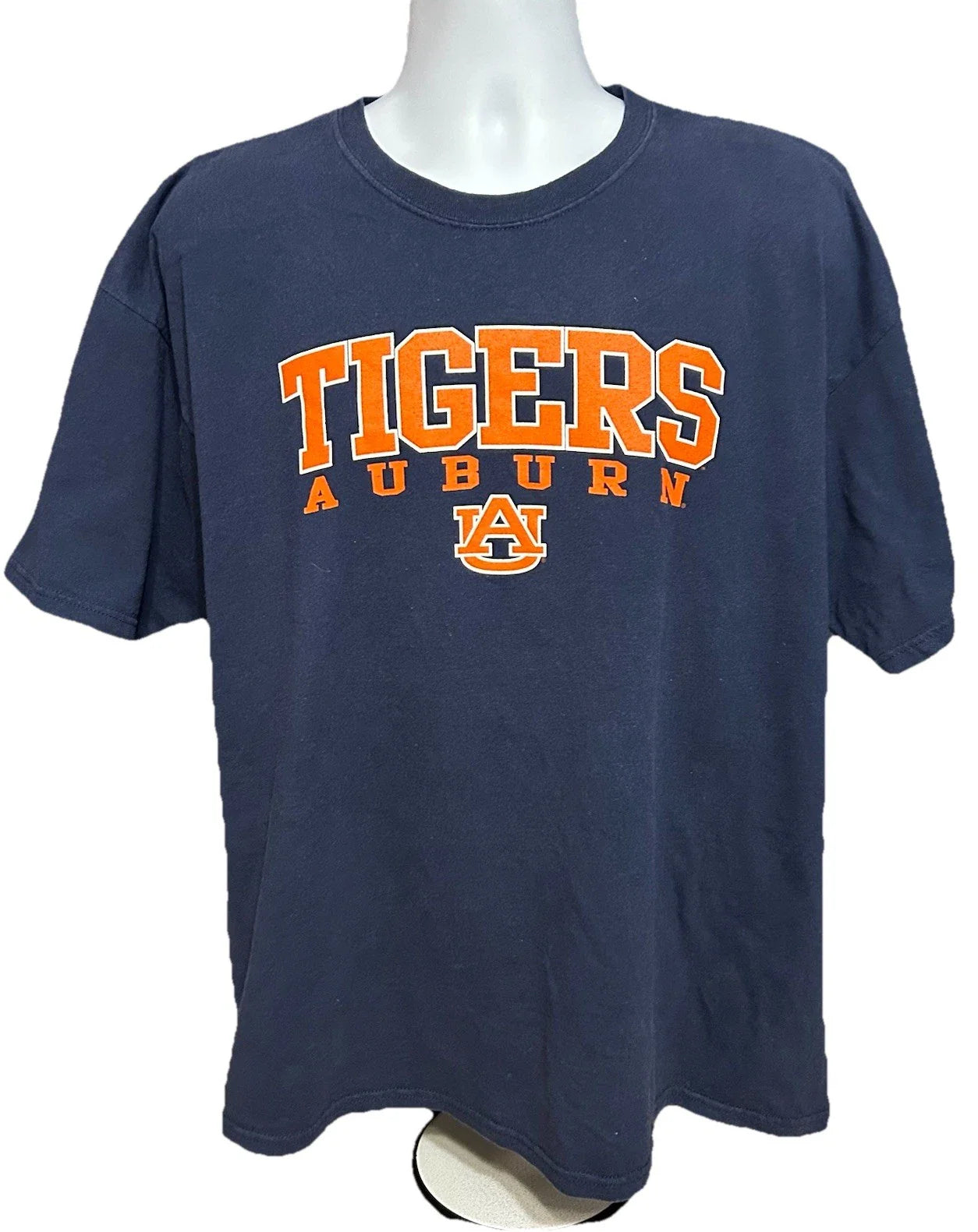 Auburn University Tigers Shirt Men 2XL Navy Blue Front Graphic OVB Tag Cotton Unisex T-shirt, Sweatshirt, Hoodie, Long Sleeve Tee - T-Shirt, Sweatshirt, Hoodie