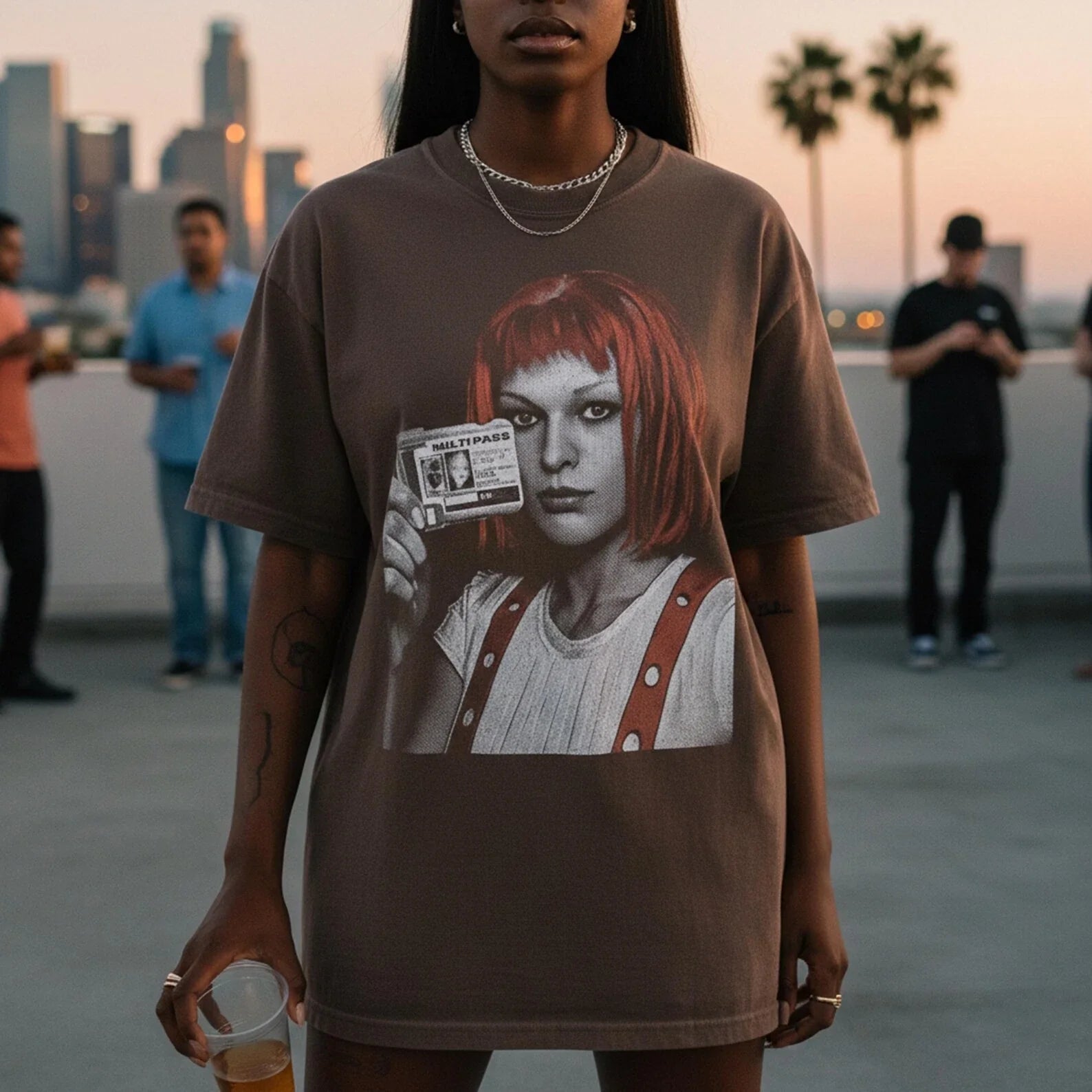 Fifth Element Shirt Leeloo Dallas Multipass Tee 90s Sci Fi Movie Gift S-4XL Unisex T-shirt, Sweatshirt, Hoodie, Long Sleeve Tee - T-Shirt, Sweatshirt, Hoodie