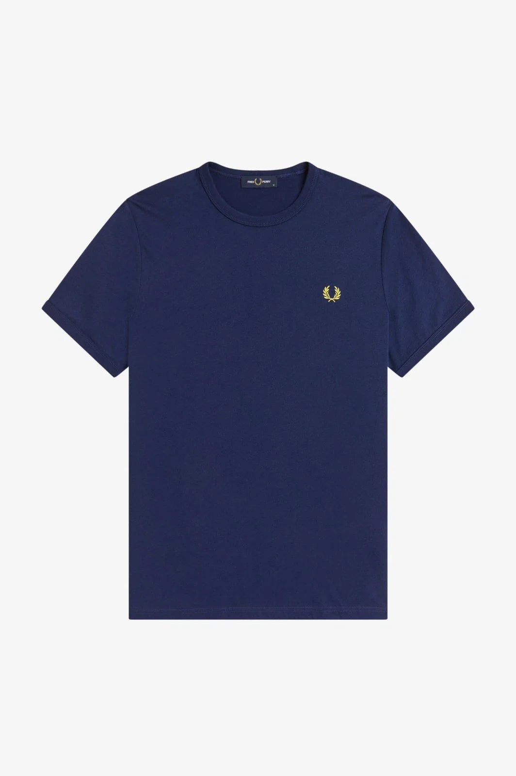 Fred Perry Cotton Plain Ringer T-Shirt M3519 Navy Blue 215 Mens New SS26 Unisex T-shirt, Sweatshirt, Hoodie, Long Sleeve Tee - T-Shirt, Sweatshirt, Hoodie
