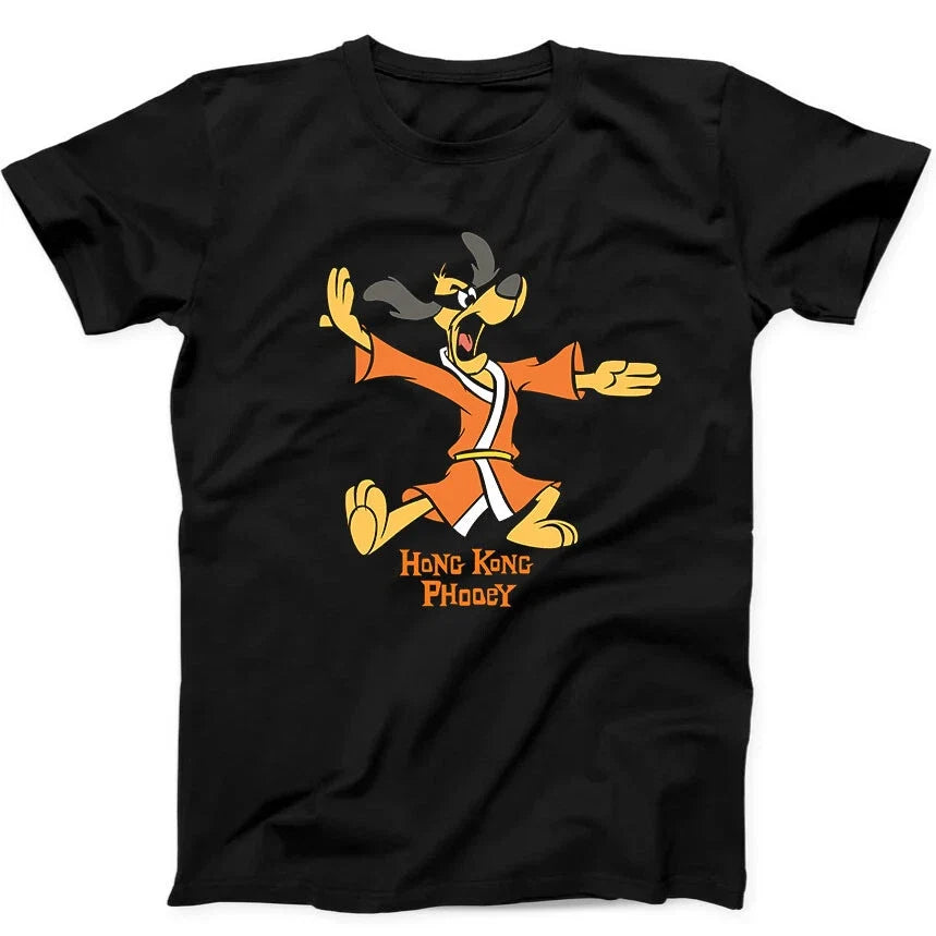 Hong Kong Phooey Funny Animation Cartoon Retro Gift Tee Black T Shirt 24 Unisex T-shirt, Sweatshirt, Hoodie, Long Sleeve Tee - T-Shirt, Sweatshirt, Hoodie
