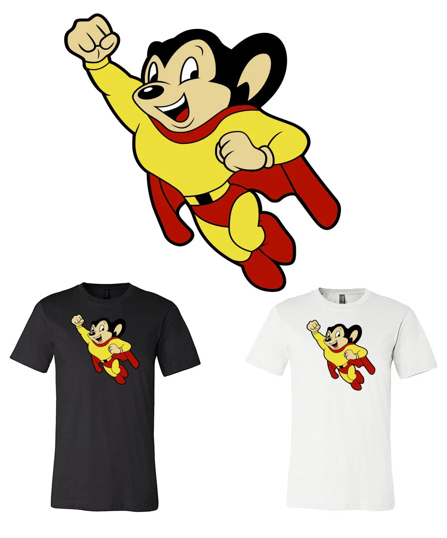 Mighty Mouse Cartoon logo shirt S-6XL Tracking!! Unisex T-shirt, Sweatshirt, Hoodie, Long Sleeve Tee - T-Shirt, Sweatshirt, Hoodie