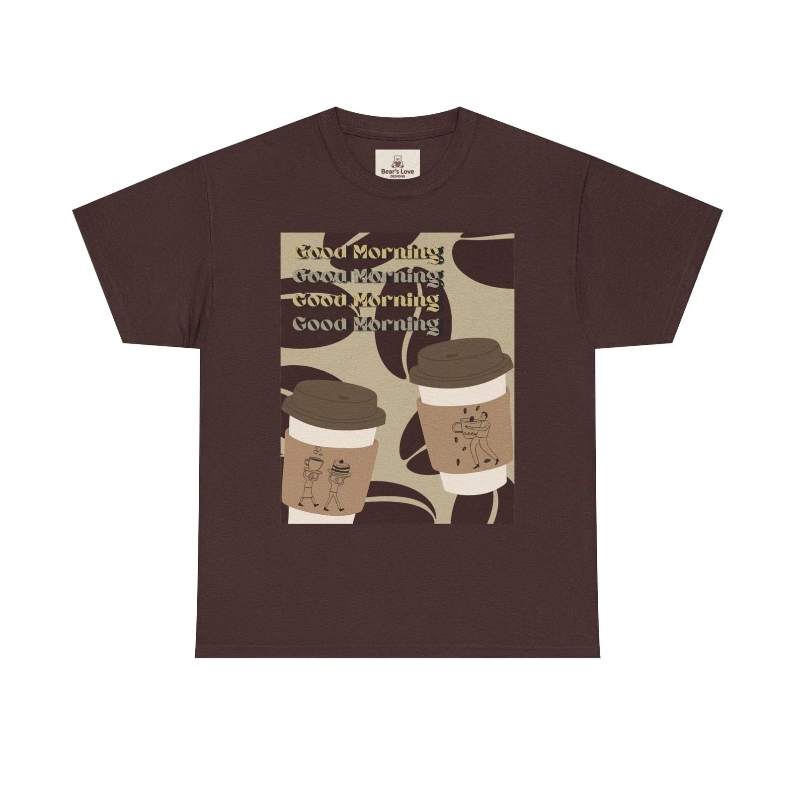 Good Morning Coffee Cups T-Shirt | Retro Caffeine Graphic Tee Unisex T-shirt, Sweatshirt, Hoodie, Long Sleeve Tee - T-Shirt, Sweatshirt, Hoodie