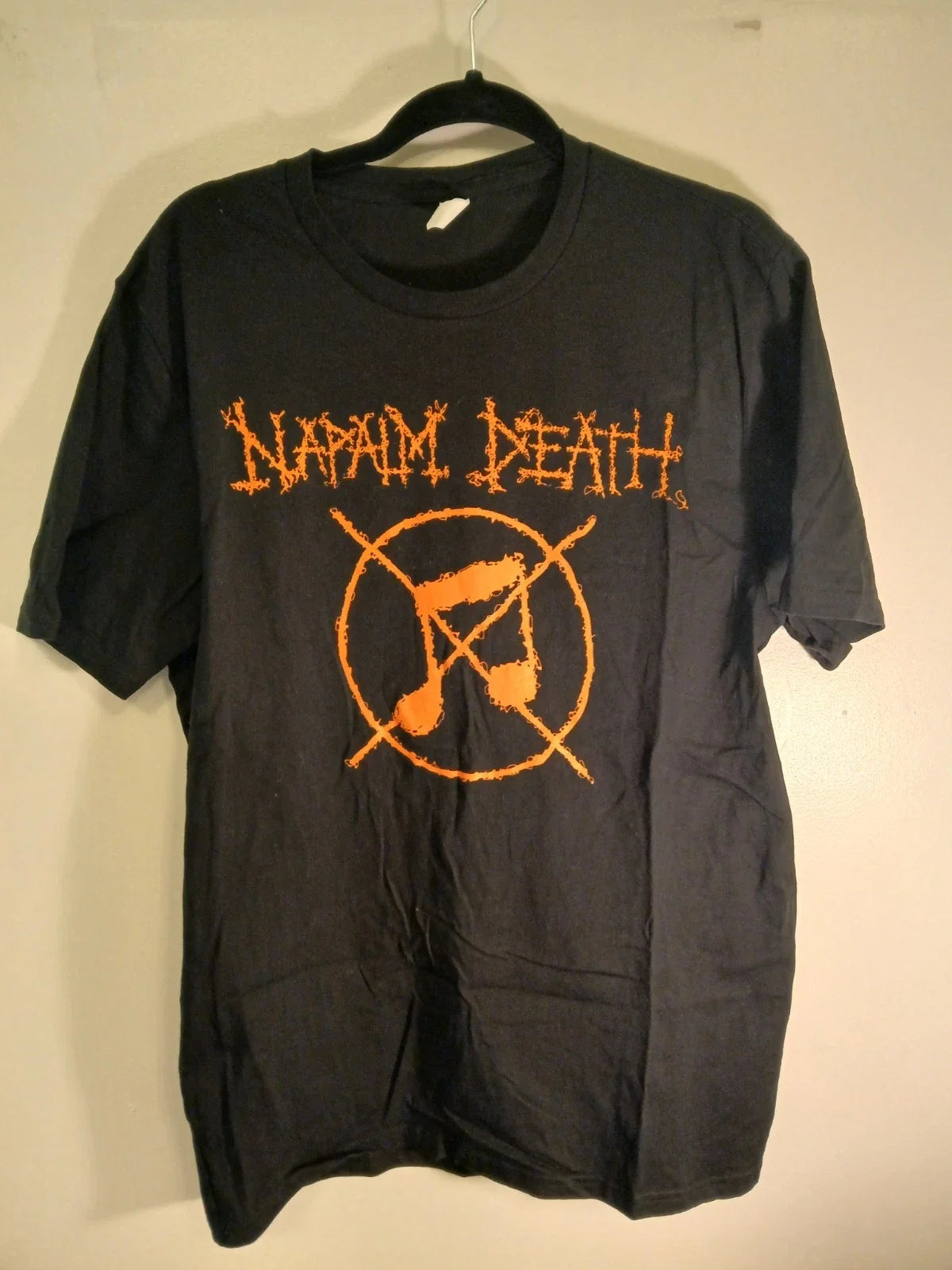 Rare Napalm Death Noise Not Music T-Shirt Mens L Black  Heavy Metal Punk Band T Unisex T-shirt, Sweatshirt, Hoodie, Long Sleeve Tee - T-Shirt, Sweatshirt, Hoodie