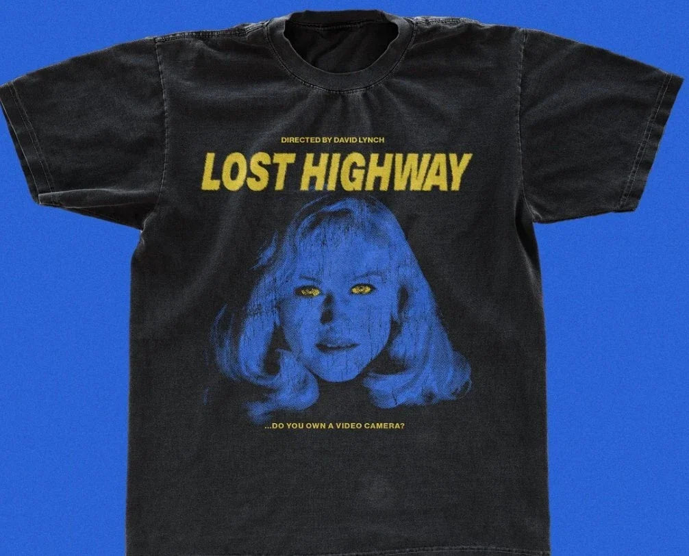 Lost Highway movie t-shirt, David Lynch classic film tshirt, trendy black Mens Unisex T-shirt, Sweatshirt, Hoodie, Long Sleeve Tee - T-Shirt, Sweatshirt, Hoodie