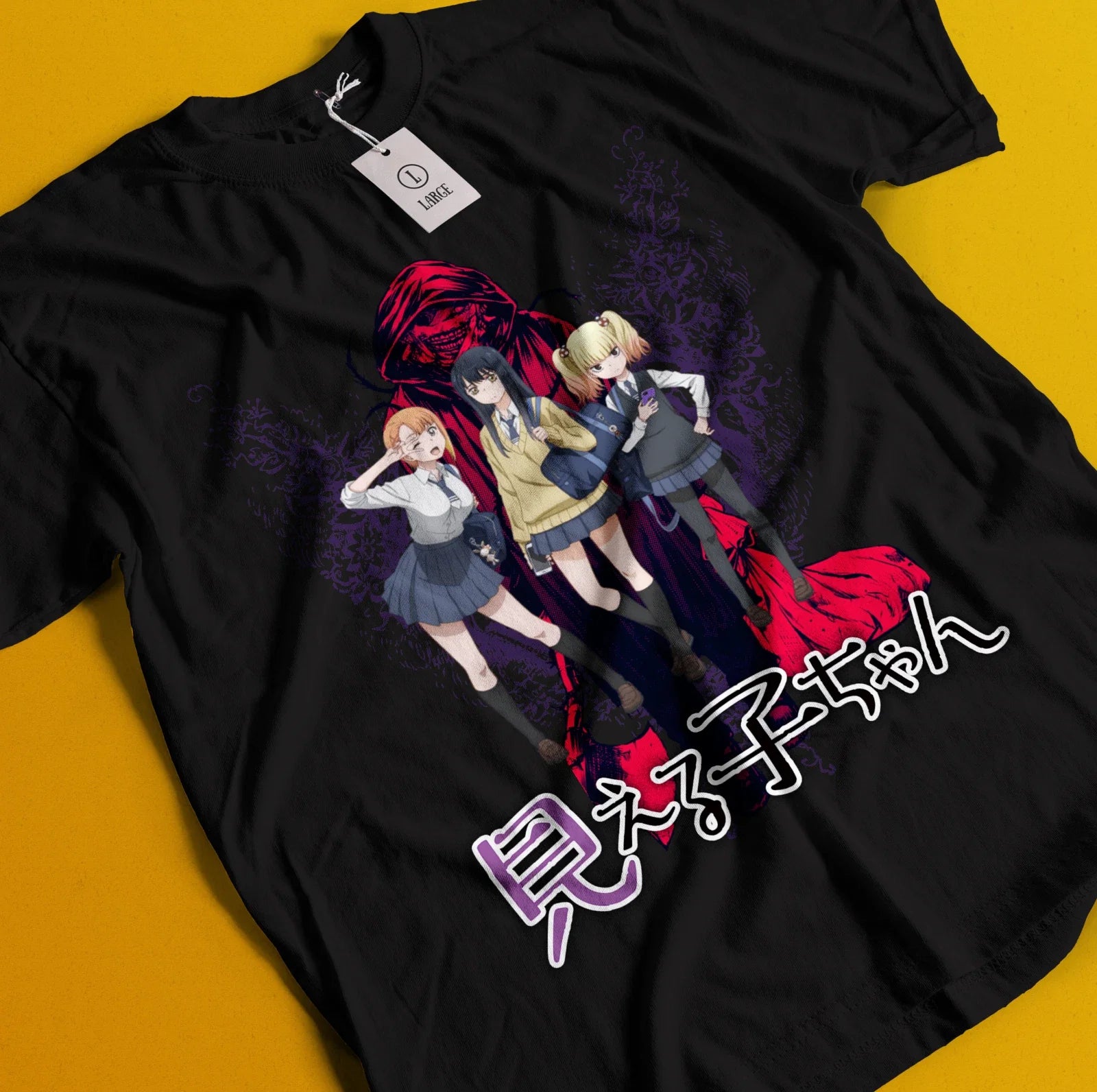 Mieruko Chan T-shirt Miko Yotsuya Ghost Manga Mier Girl Horror Anime Unisex T-shirt, Sweatshirt, Hoodie, Long Sleeve Tee - T-Shirt, Sweatshirt, Hoodie