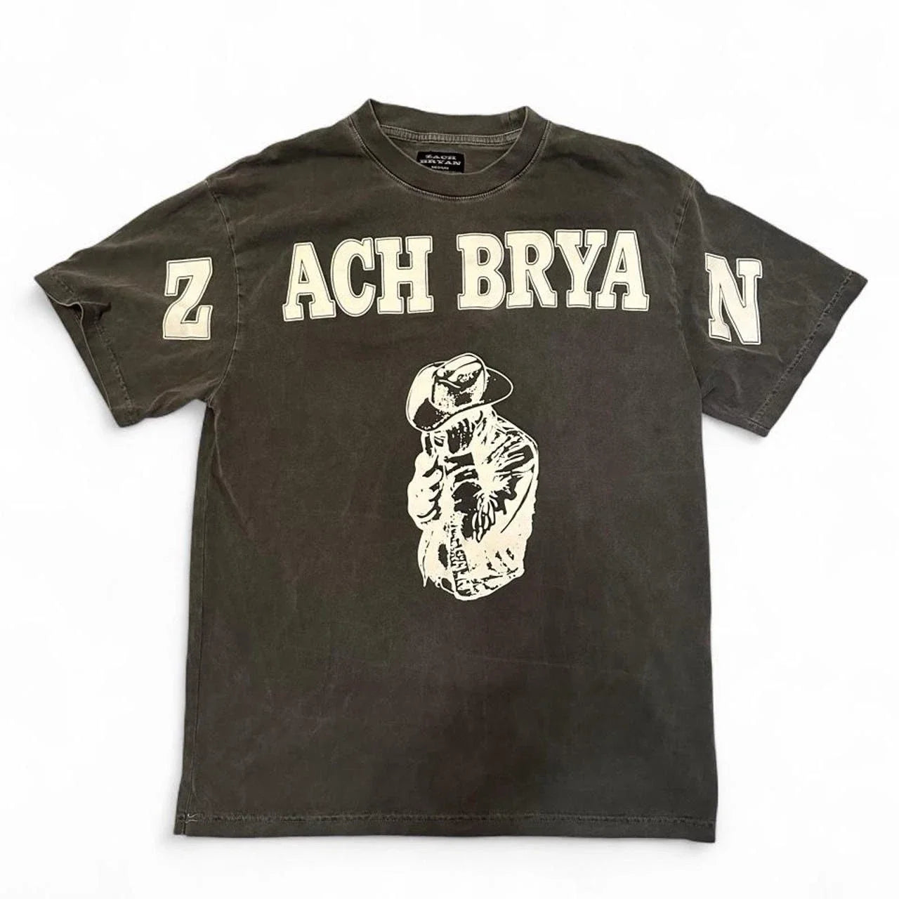 Authentic Zach Bryan T Shirt Cool Faded Gray Adult Medium Official Merch Unisex T-shirt, Sweatshirt, Hoodie, Long Sleeve Tee - T-Shirt, Sweatshirt, Hoodie