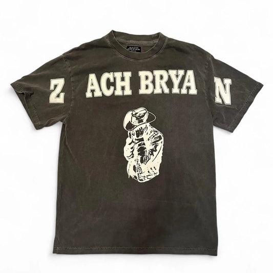 Authentic Zach Bryan T Shirt Cool Faded Gray Adult Medium Official Merch Unisex T-shirt, Sweatshirt, Hoodie, Long Sleeve Tee - T-Shirt, Sweatshirt, Hoodie