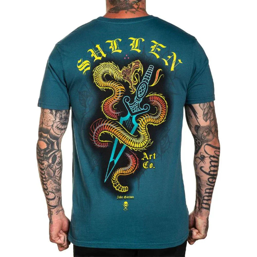 Sullen Art Collective Shake Snake Premium Fit Mens T-Shirt Tattoo Art Unisex T-shirt, Sweatshirt, Hoodie, Long Sleeve Tee - T-Shirt, Sweatshirt, Hoodie