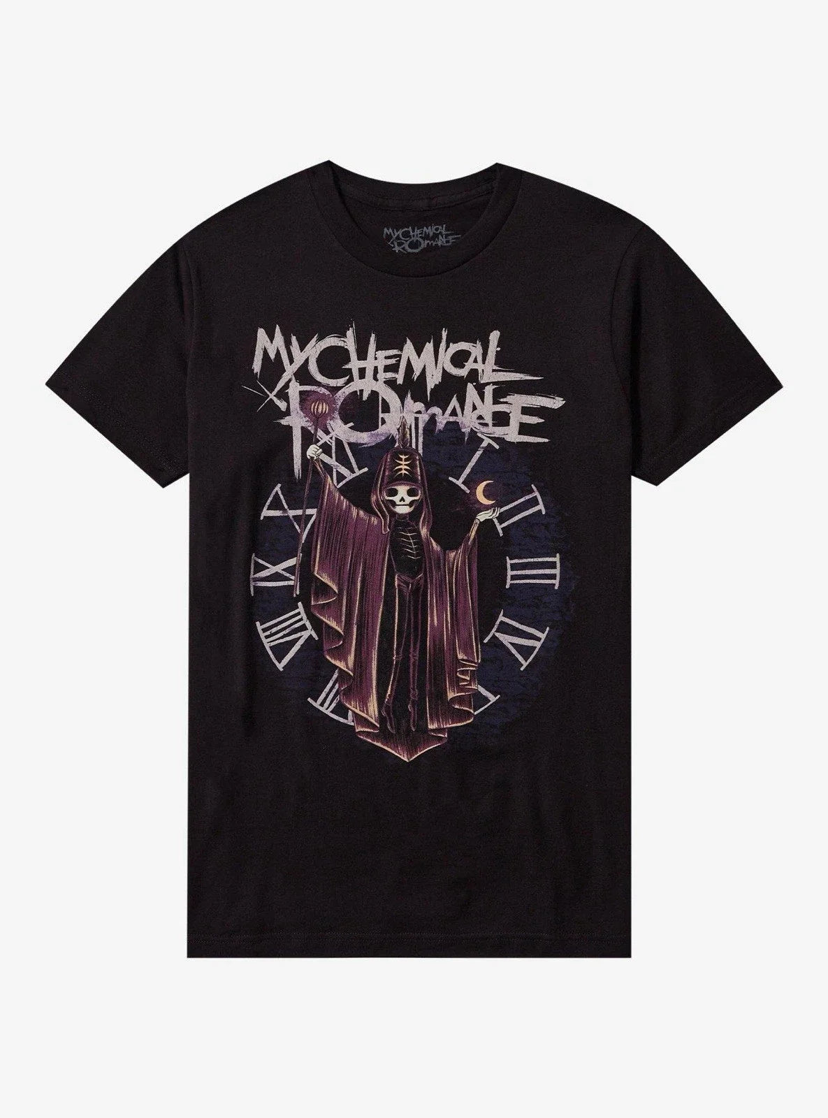 My Chemical Romance Pepe Clock T-Shirt MCR Rock Band Size M RARE Unisex T-shirt, Sweatshirt, Hoodie, Long Sleeve Tee - T-Shirt, Sweatshirt, Hoodie