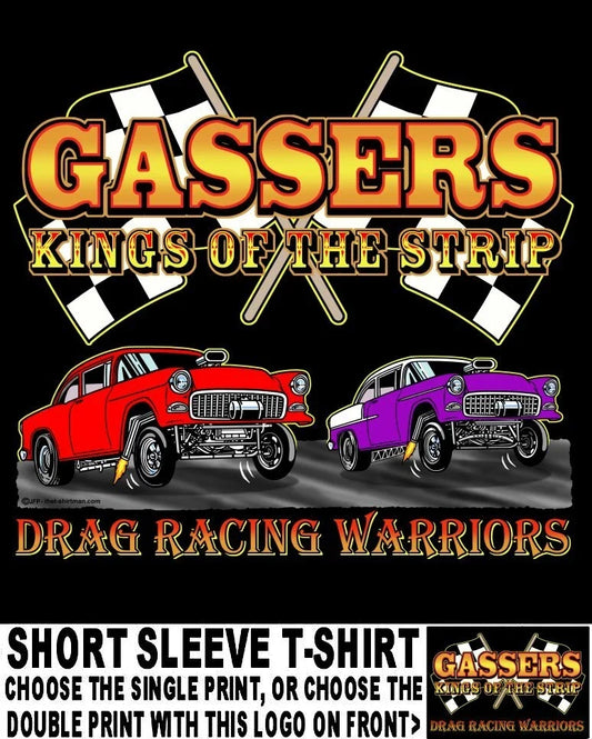 1955 Tri-Five Gasser Kings of the Street & Strip Drag Racing Warriors T-shirt 5 Unisex T-shirt, Sweatshirt, Hoodie, Long Sleeve Tee - T-Shirt, Sweatshirt, Hoodie