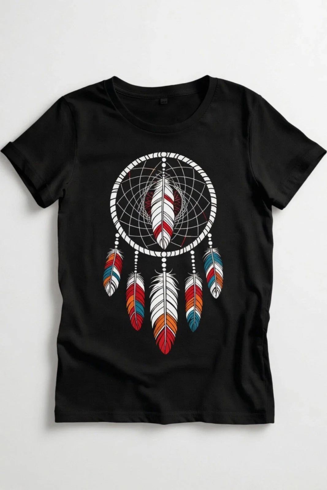 Native American Chief Dreamcatcher T-Shirt - Tribal Feather Boho Graphic Tee Unisex T-shirt, Sweatshirt, Hoodie, Long Sleeve Tee - T-Shirt, Sweatshirt, Hoodie