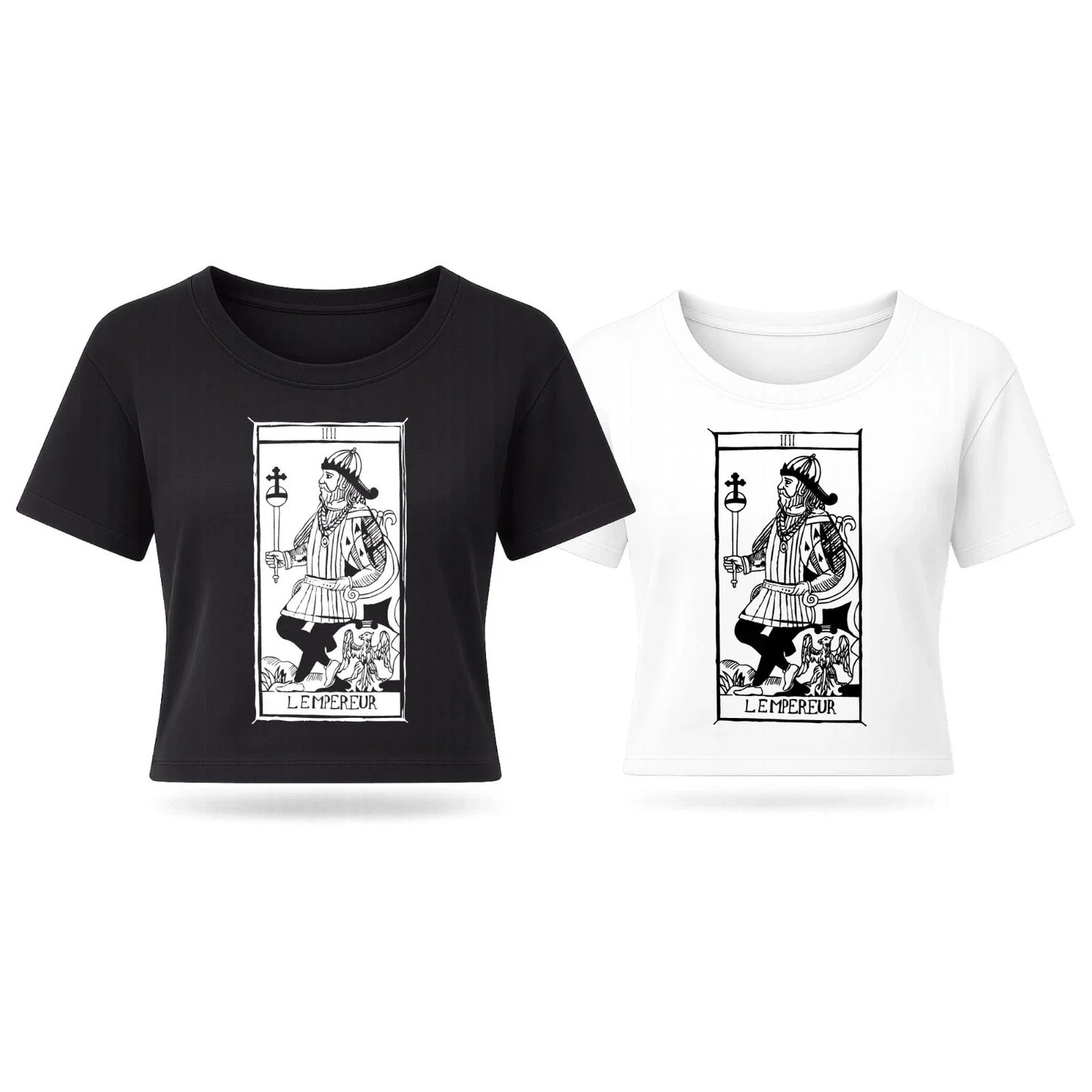 Women's L'Empereur Tarot T-Shirt Organic Cotton Premium Boxy TAROT Emperor Unisex T-shirt, Sweatshirt, Hoodie, Long Sleeve Tee - T-Shirt, Sweatshirt, Hoodie