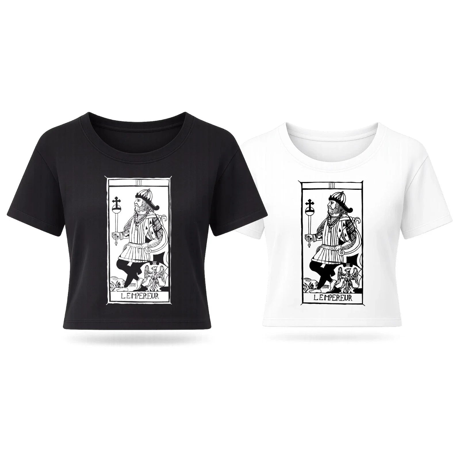 Women's L'Empereur Tarot T-Shirt Organic Cotton Premium Boxy TAROT Emperor Unisex T-shirt, Sweatshirt, Hoodie, Long Sleeve Tee - T-Shirt, Sweatshirt, Hoodie
