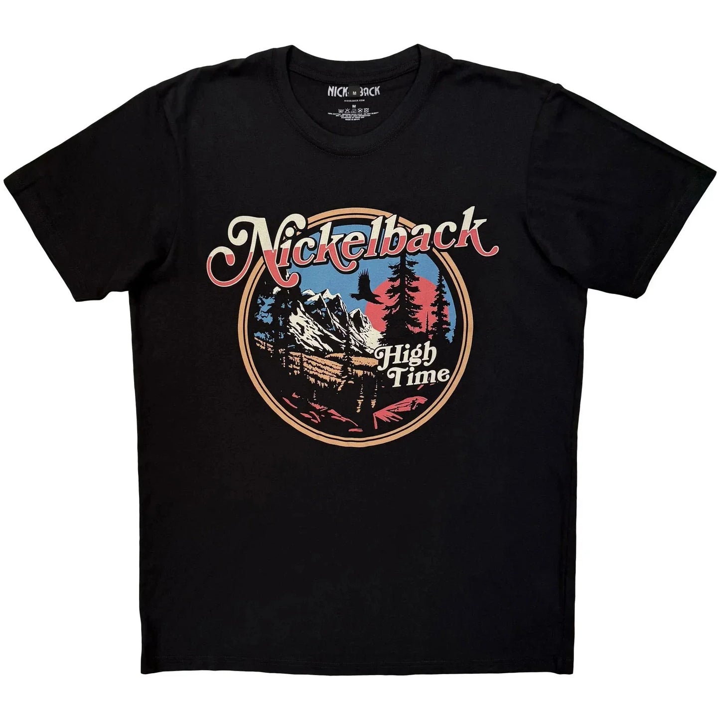 Nickelback  Premium Carbon T-Shirt: High Time (Black) OFFICIAL NEW Unisex T-shirt, Sweatshirt, Hoodie, Long Sleeve Tee - T-Shirt, Sweatshirt, Hoodie