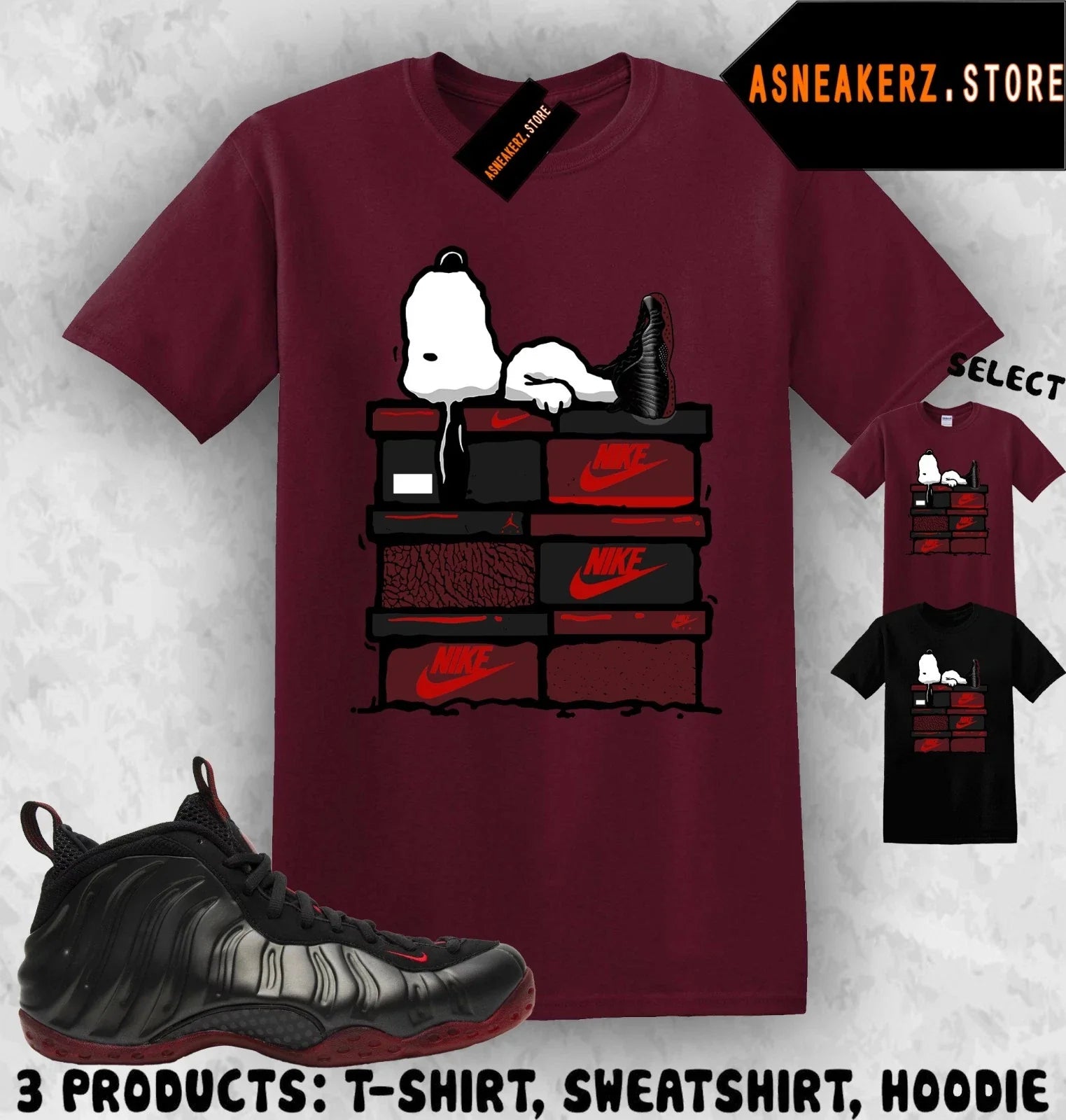Shirt To Match Foamposite One Cough Drop 2025 Sneaker Matching Sneakerhead S Dog Unisex T-shirt, Sweatshirt, Hoodie, Long Sleeve Tee - T-Shirt, Sweatshirt, Hoodie