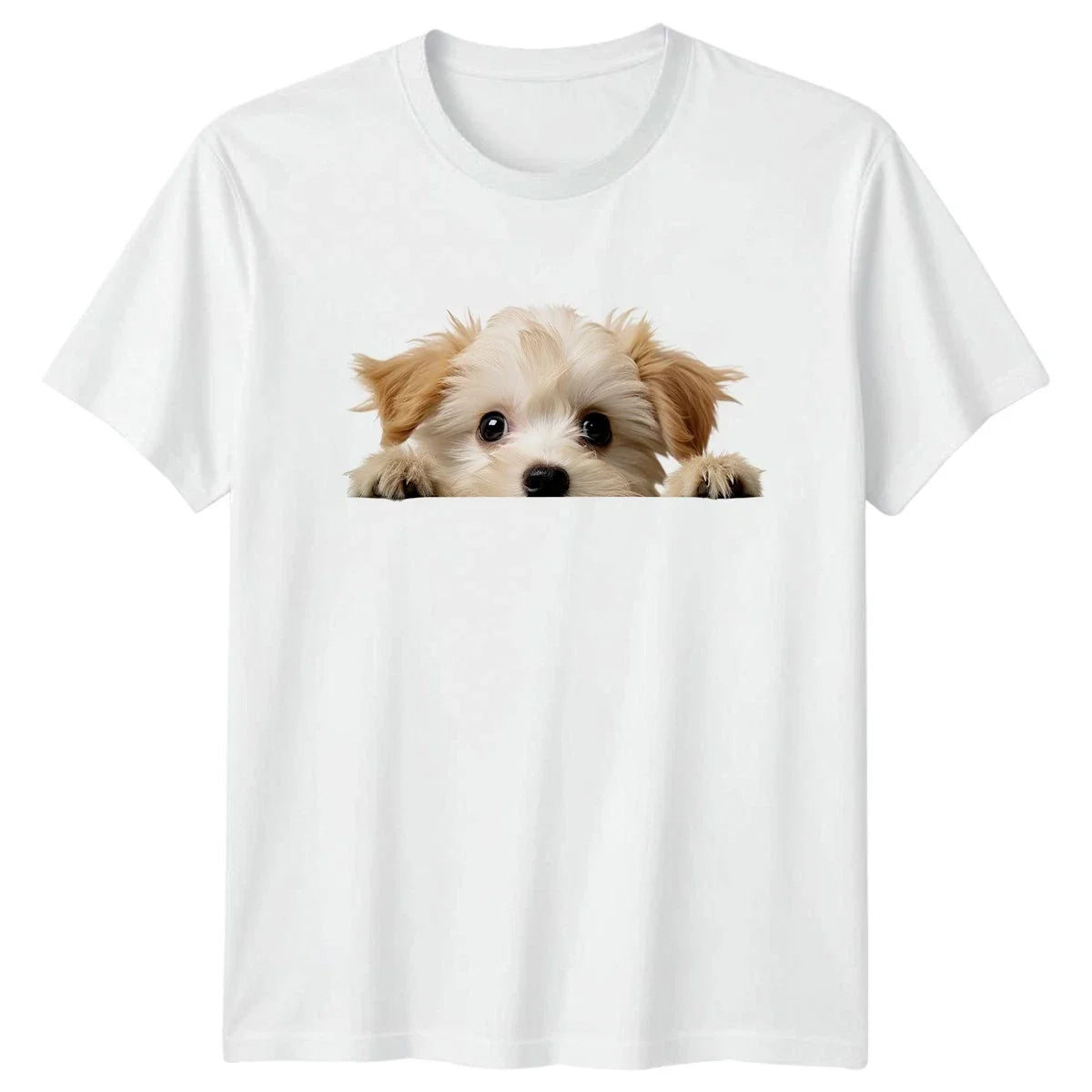 Cute Peeking Puppy Dog T-Shirt Dog Lover Animals Birthday Gift For Him And Her Unisex T-shirt, Sweatshirt, Hoodie, Long Sleeve Tee - T-Shirt, Sweatshirt, Hoodie