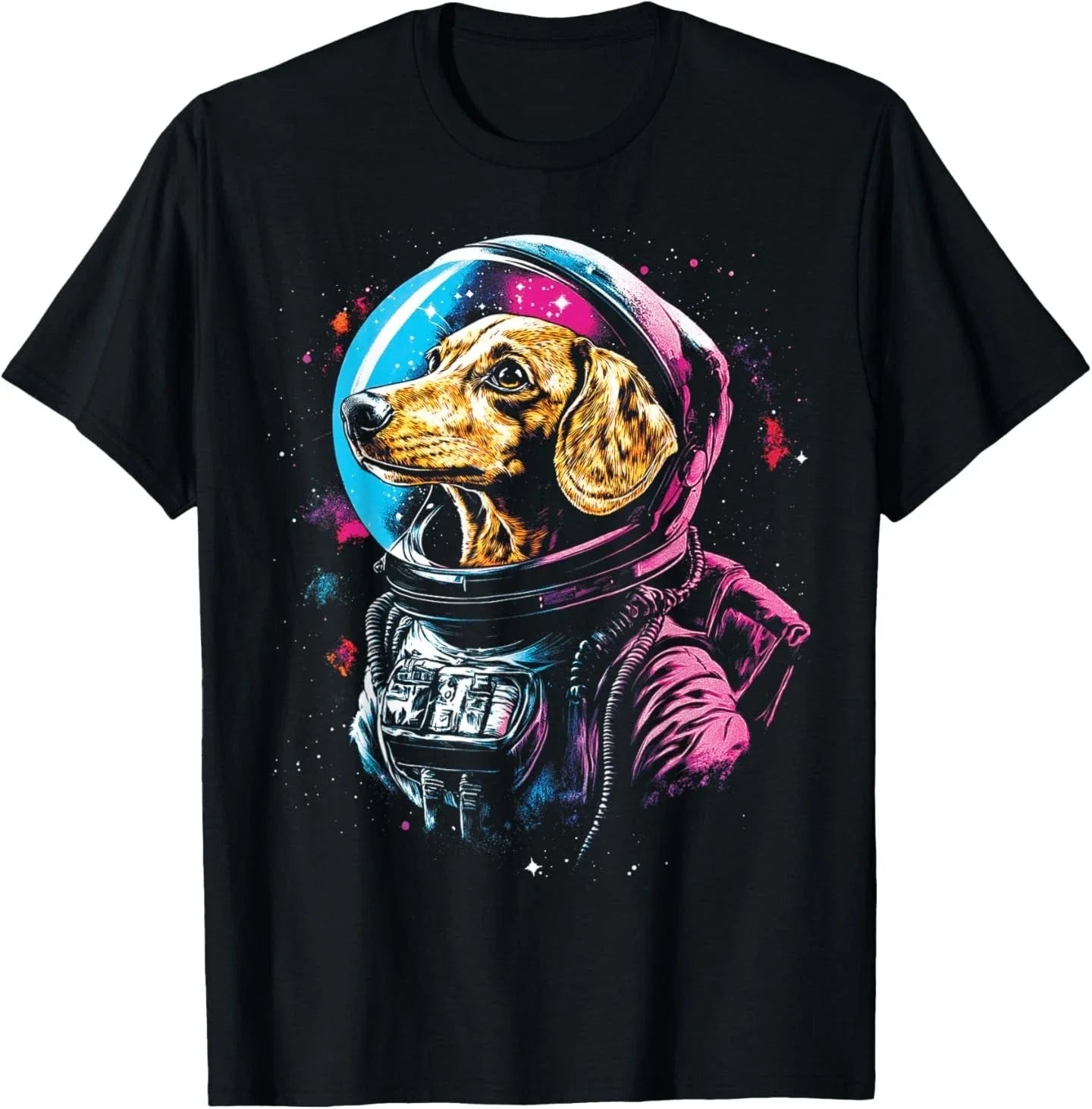 Dachshund Space Suit Men Funny Dog Meme Galaxy T-Shirt Unisex T-shirt, Sweatshirt, Hoodie, Long Sleeve Tee - T-Shirt, Sweatshirt, Hoodie