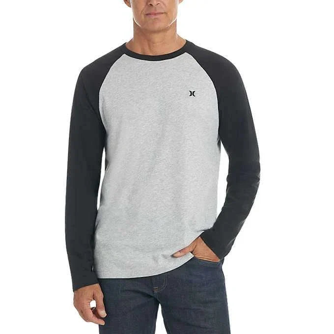 Hurley Men's Long Sleeve Tee , Gray , Small Unisex T-shirt, Sweatshirt, Hoodie, Long Sleeve Tee - T-Shirt, Sweatshirt, Hoodie